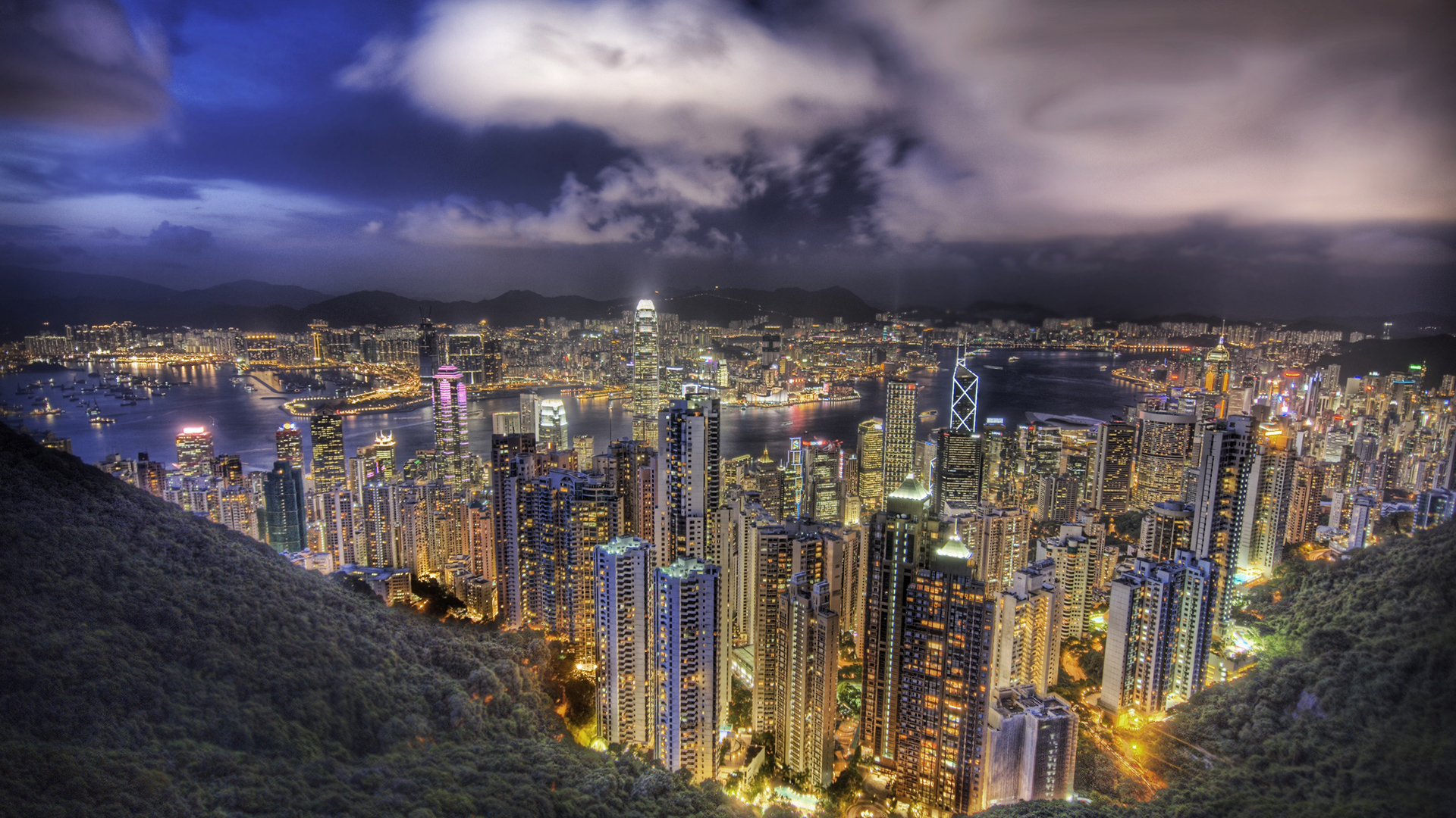 Скачать картинку Гонконг, Сделано Человеком в телефон бесплатно.