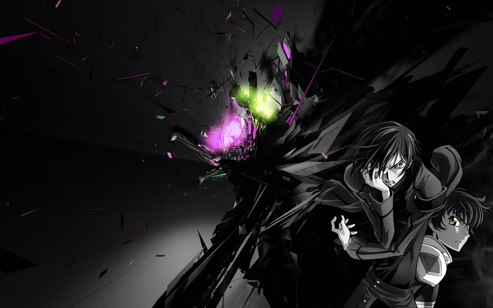 Handy-Wallpaper Animes, Lelouch Lamperouge, Suzaku Kururugi, Code Geass: Lelouch Of The Rebellion kostenlos herunterladen.