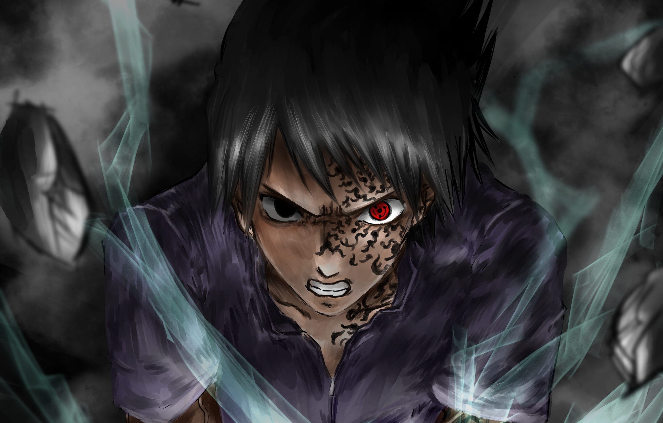 Handy-Wallpaper Naruto, Animes, Sasuke Uchiha, Sharingan (Naruto) kostenlos herunterladen.