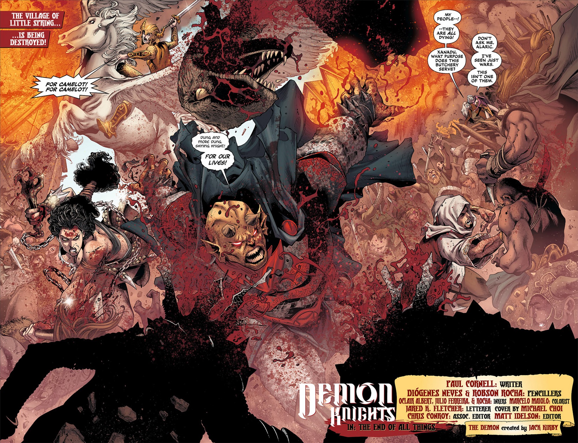 comics, demon knights Phone Background