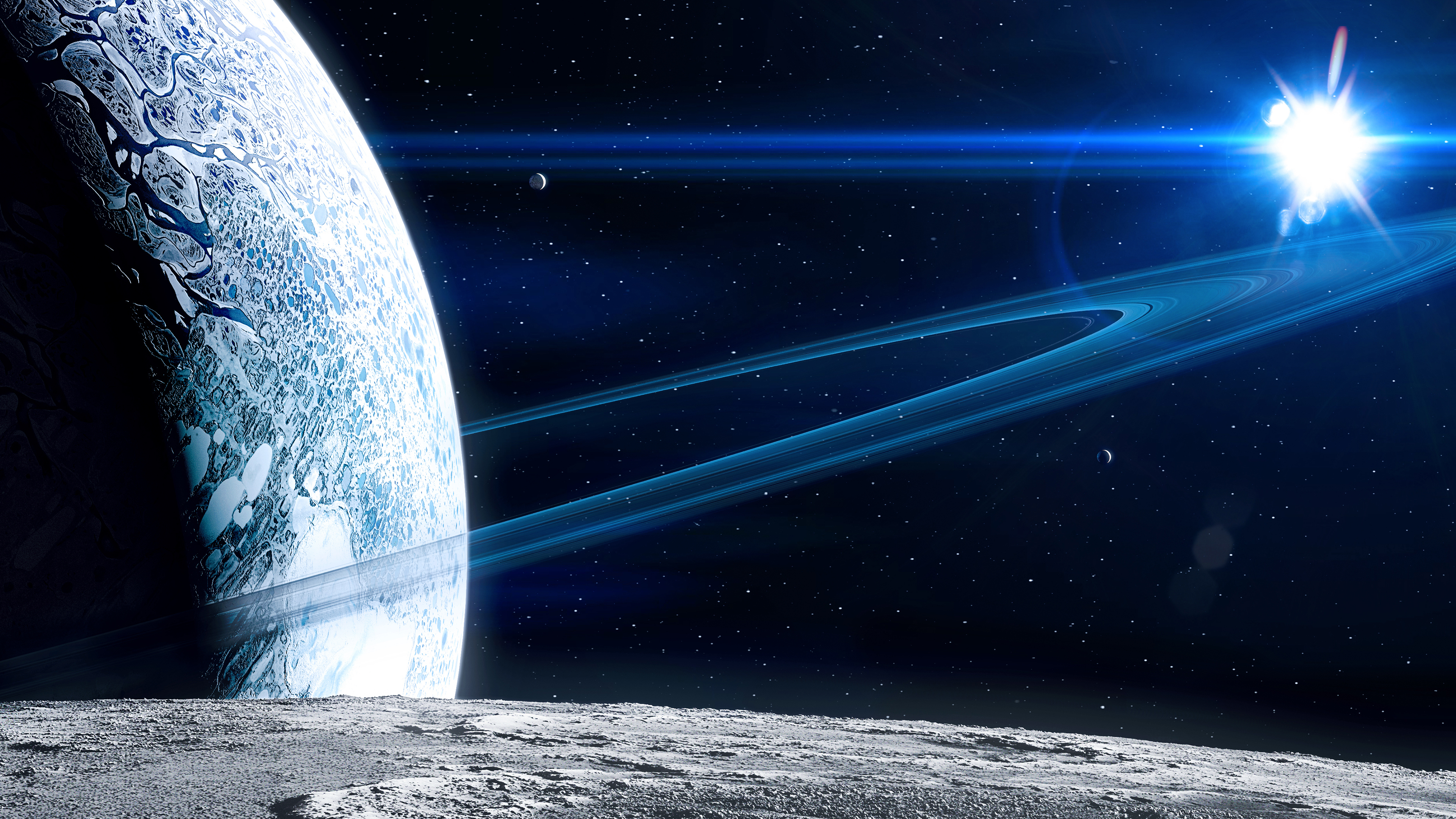 Free download wallpaper Stars, Space, Planet, Sci Fi, Planetary Ring on your PC desktop