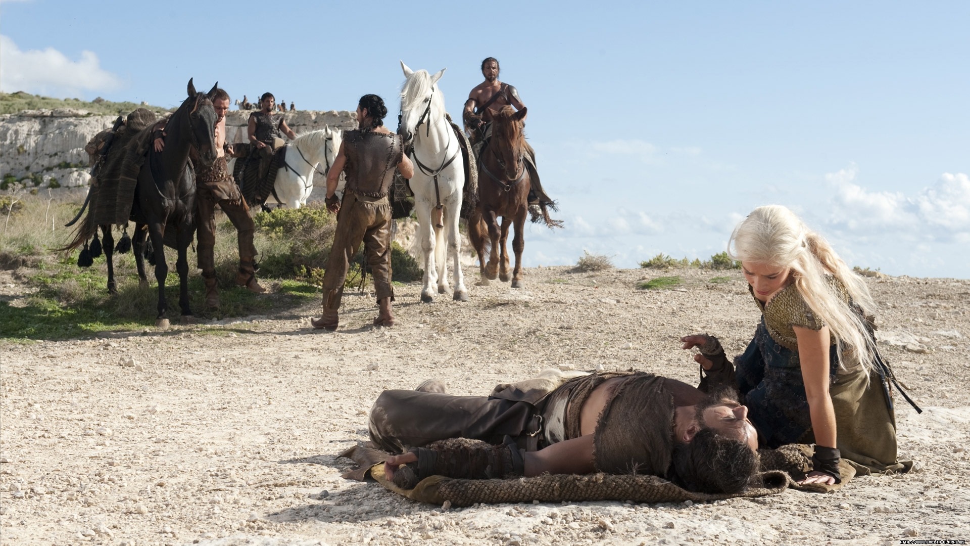 Baixar papel de parede para celular de Programa De Tv, A Guerra Dos Tronos, Drogo (A Guerra Dos Tronos), Daenerys Targaryen gratuito.