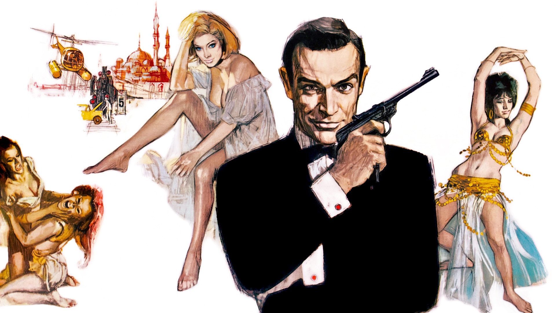 404577 завантажити шпалери фільм, 007: з росії з любов'ю, даніела б'янкі, джеймс бонд, шон коннері, тетяна романова - заставки і картинки безкоштовно