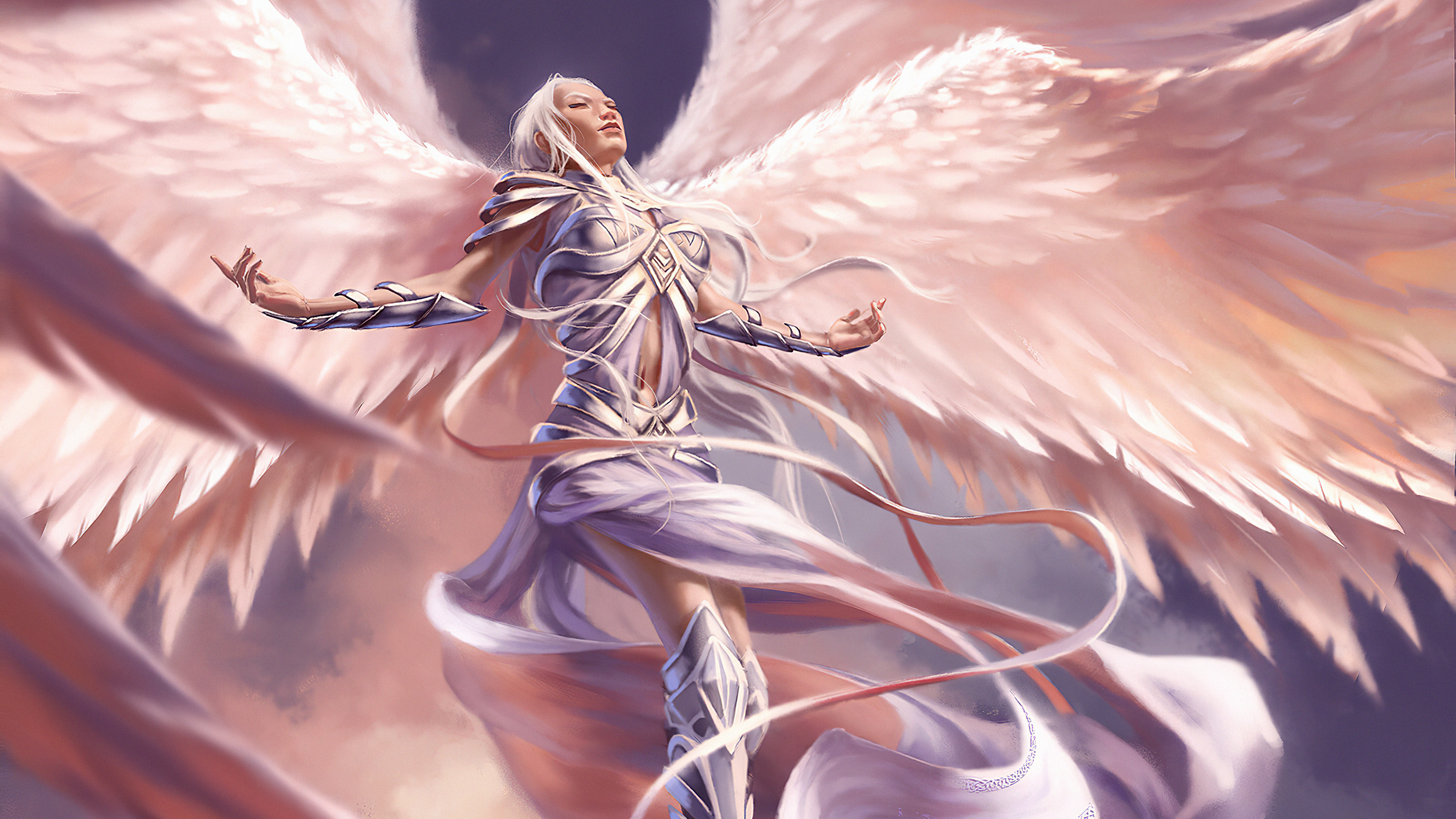 Download mobile wallpaper Wings, Game, Angel, Magic: The Gathering for free.