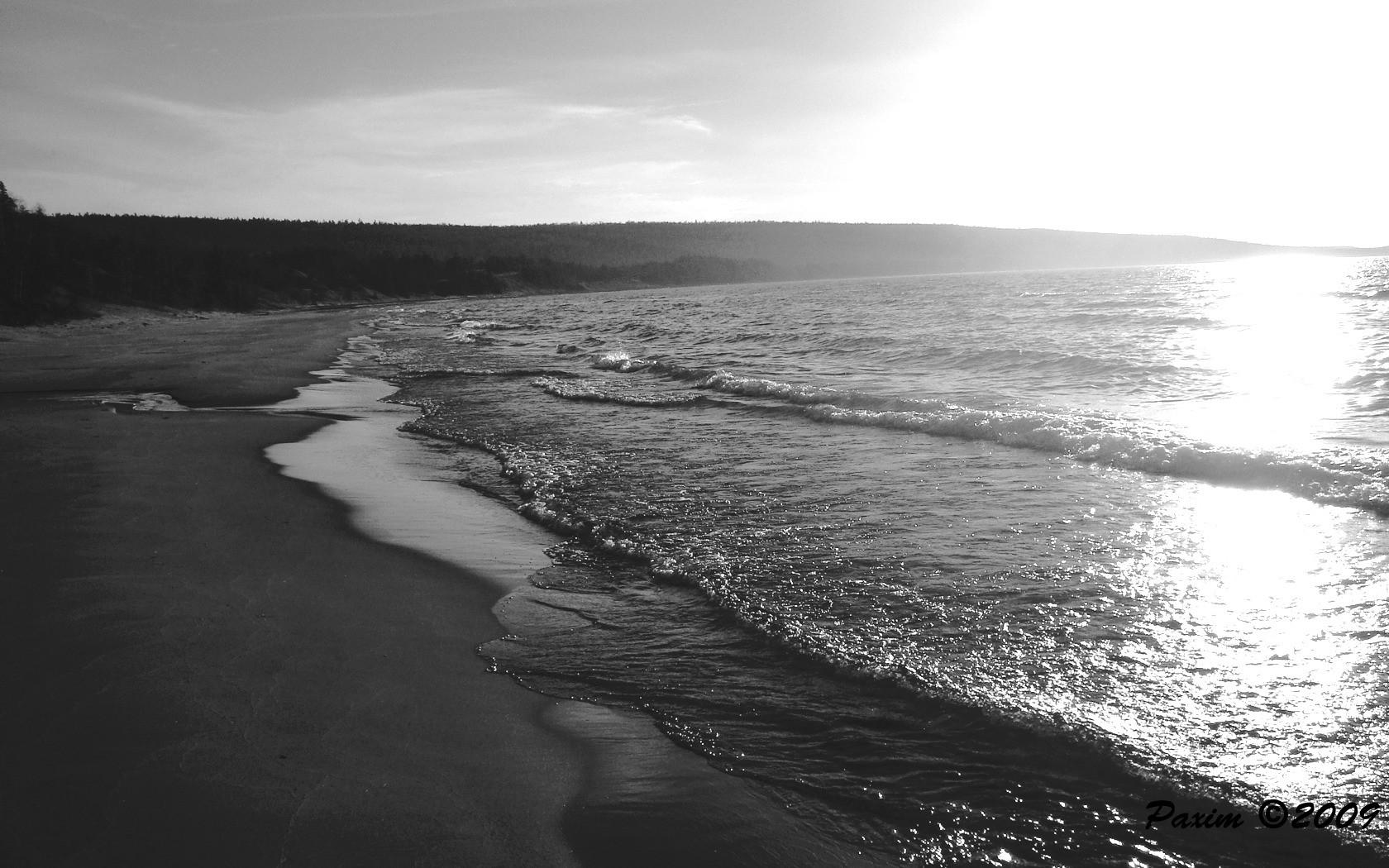 Free download wallpaper Beach, Ocean, Photography, Black & White on your PC desktop