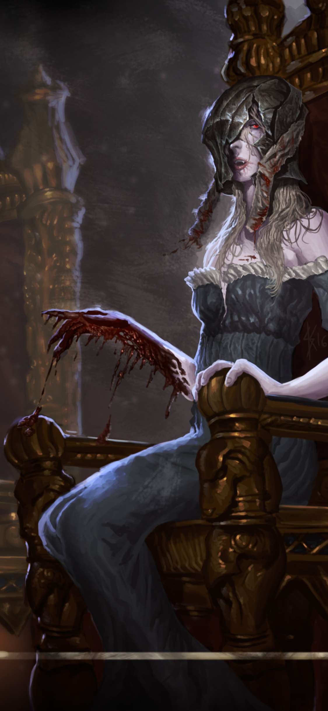 video game, bloodborne, annalise queen of the vilebloods