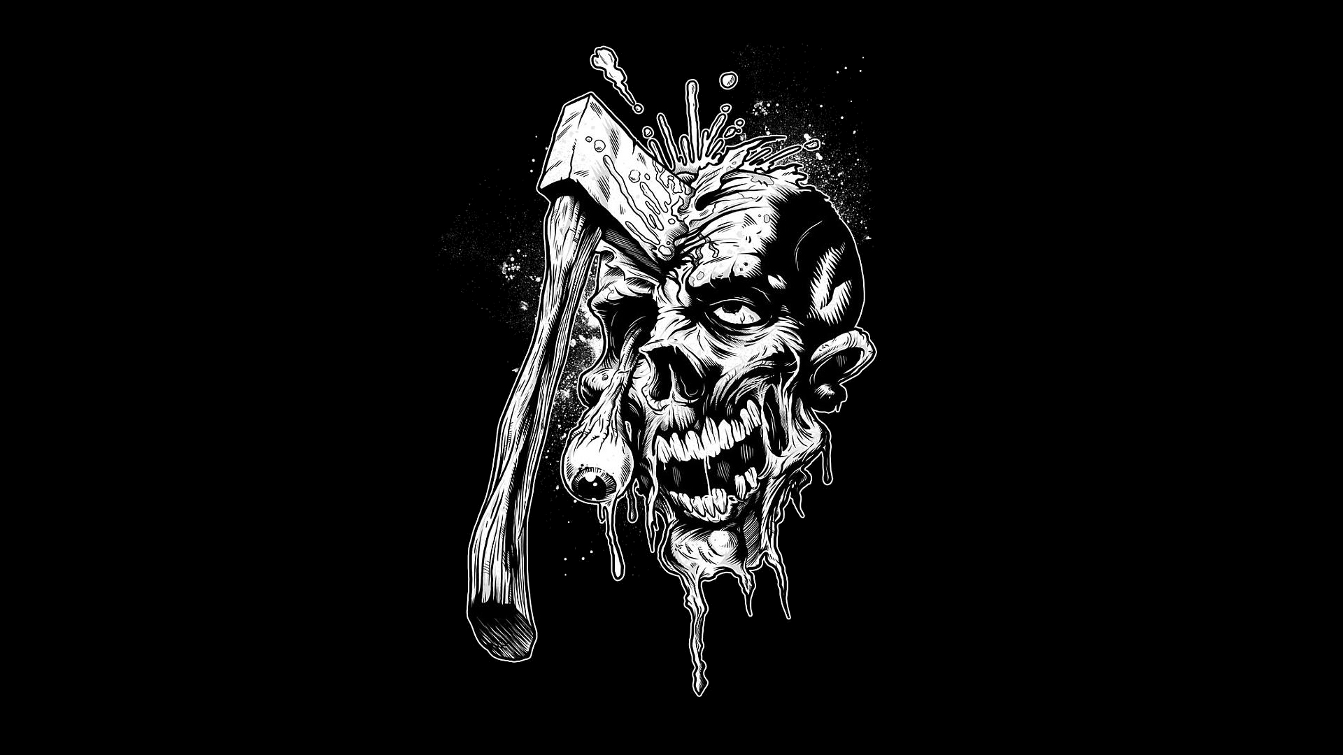 Download mobile wallpaper Dark, Zombie for free.