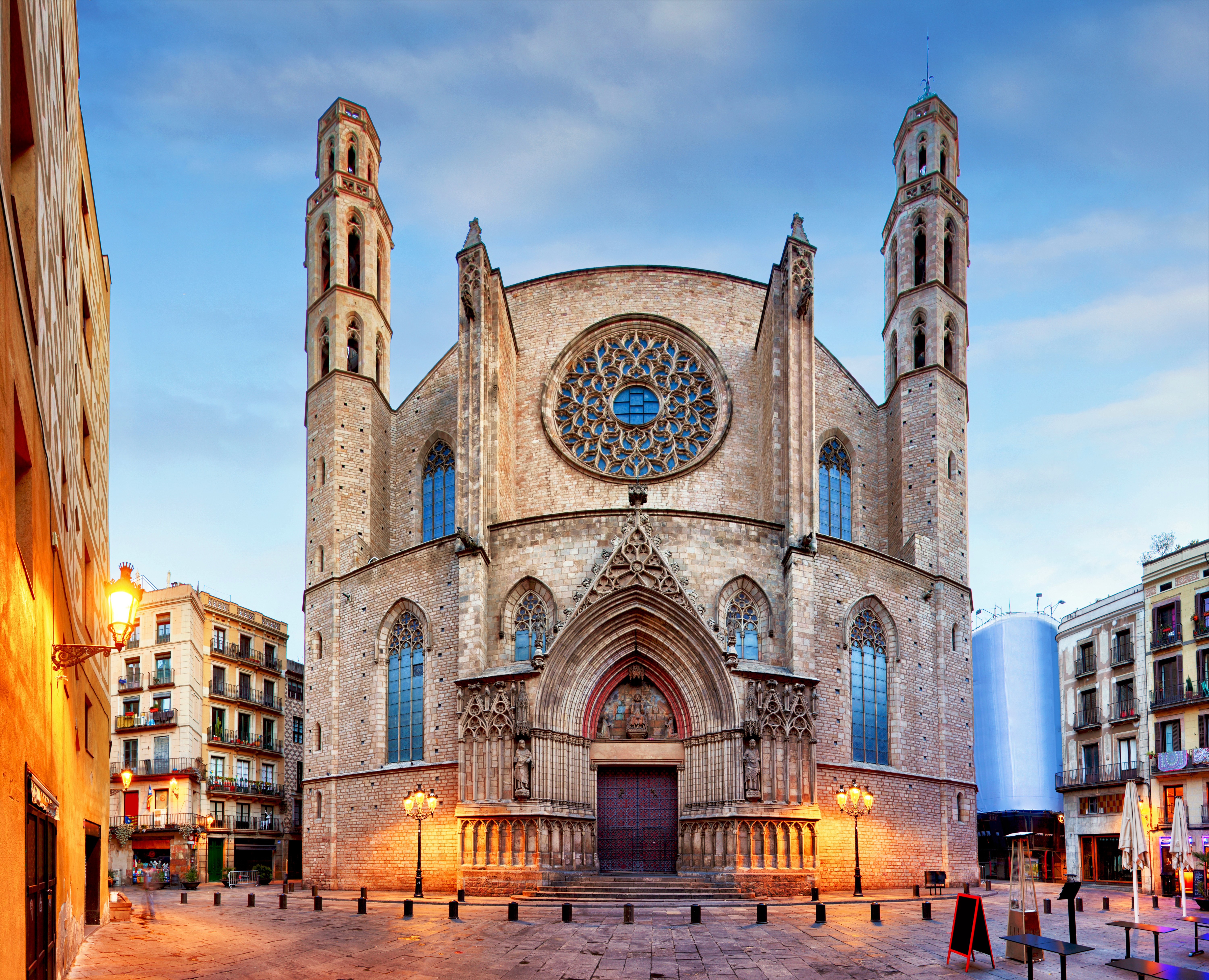 421036壁紙のダウンロード宗教的, サンタ マリア デル マル, 建築, バルセロナ, 大聖堂, 教会, スペイン-スクリーンセーバーと写真を無料で