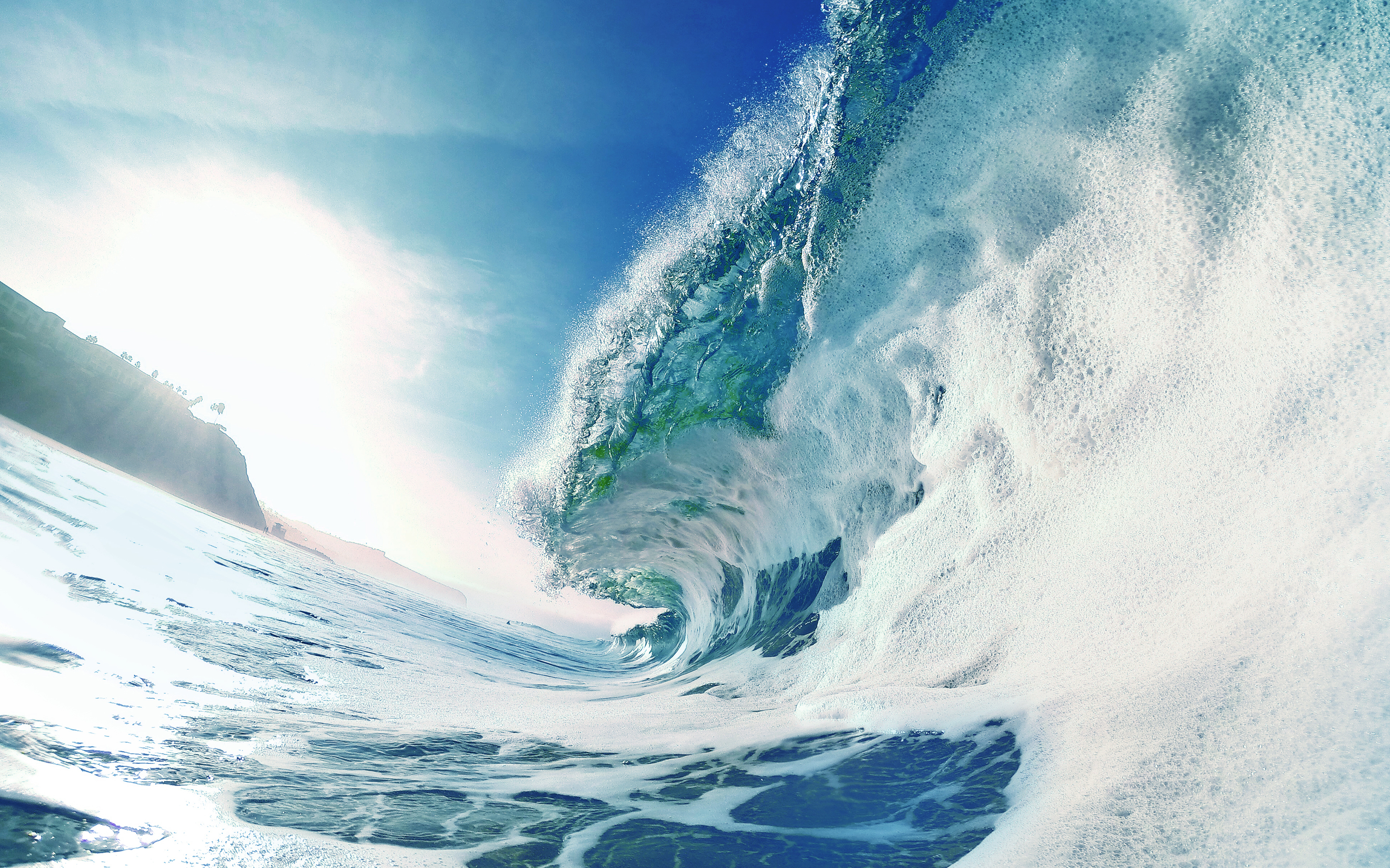 Laden Sie das Natur, Wasser, Ozean, Welle, Meer, Sonne, Sonnenstrahl, Erde/natur-Bild kostenlos auf Ihren PC-Desktop herunter