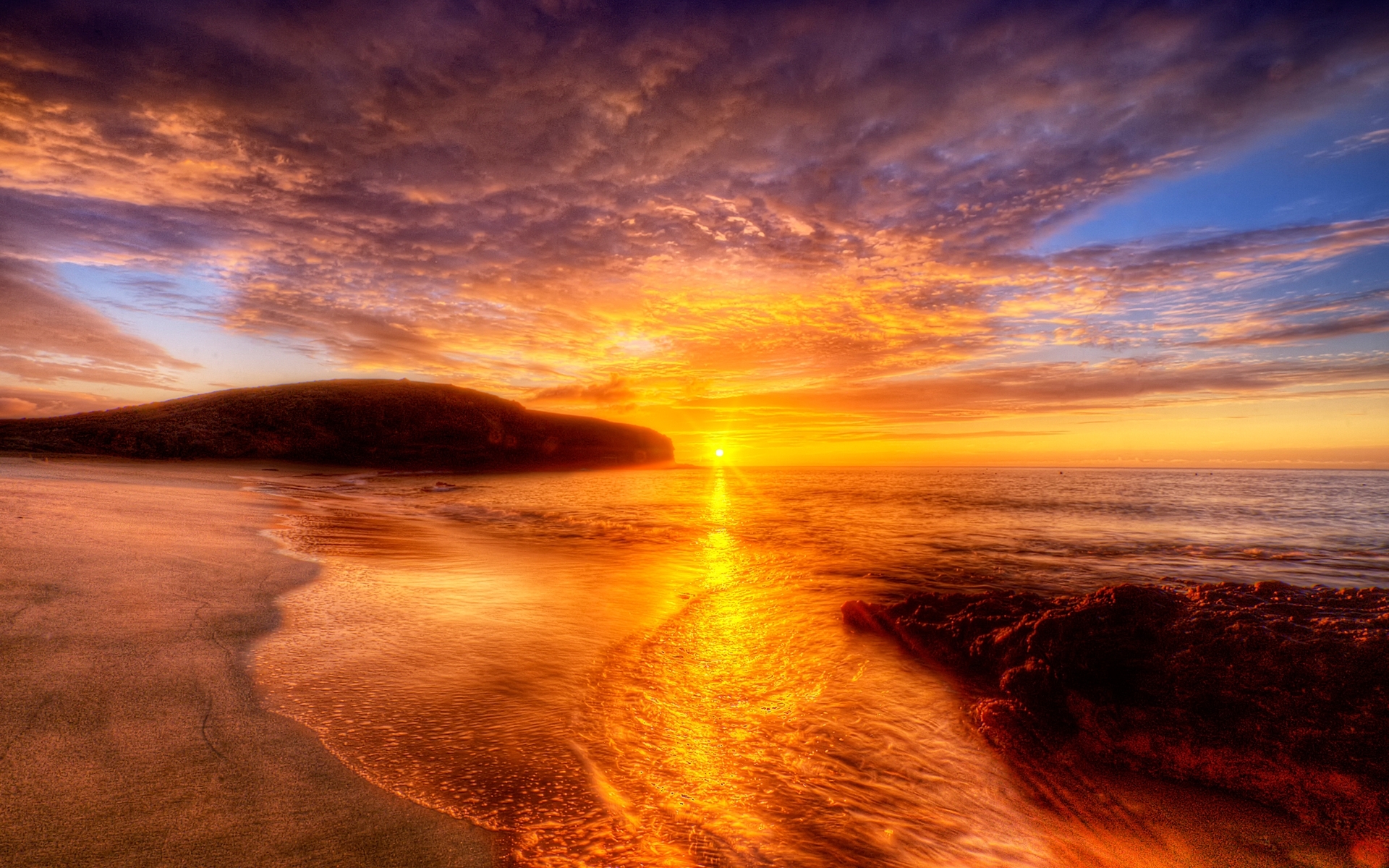 Laden Sie das Sunset, Sea, Landschaft-Bild kostenlos auf Ihren PC-Desktop herunter