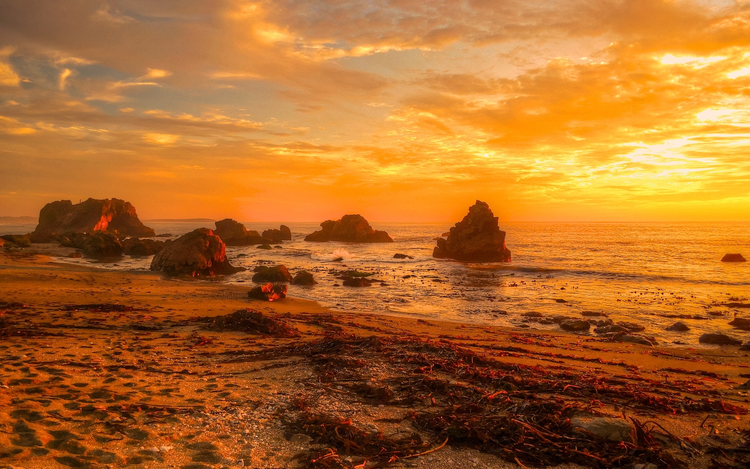 Laden Sie das Strand, Ozean, Meer, Sonnenuntergang, Erde/natur-Bild kostenlos auf Ihren PC-Desktop herunter