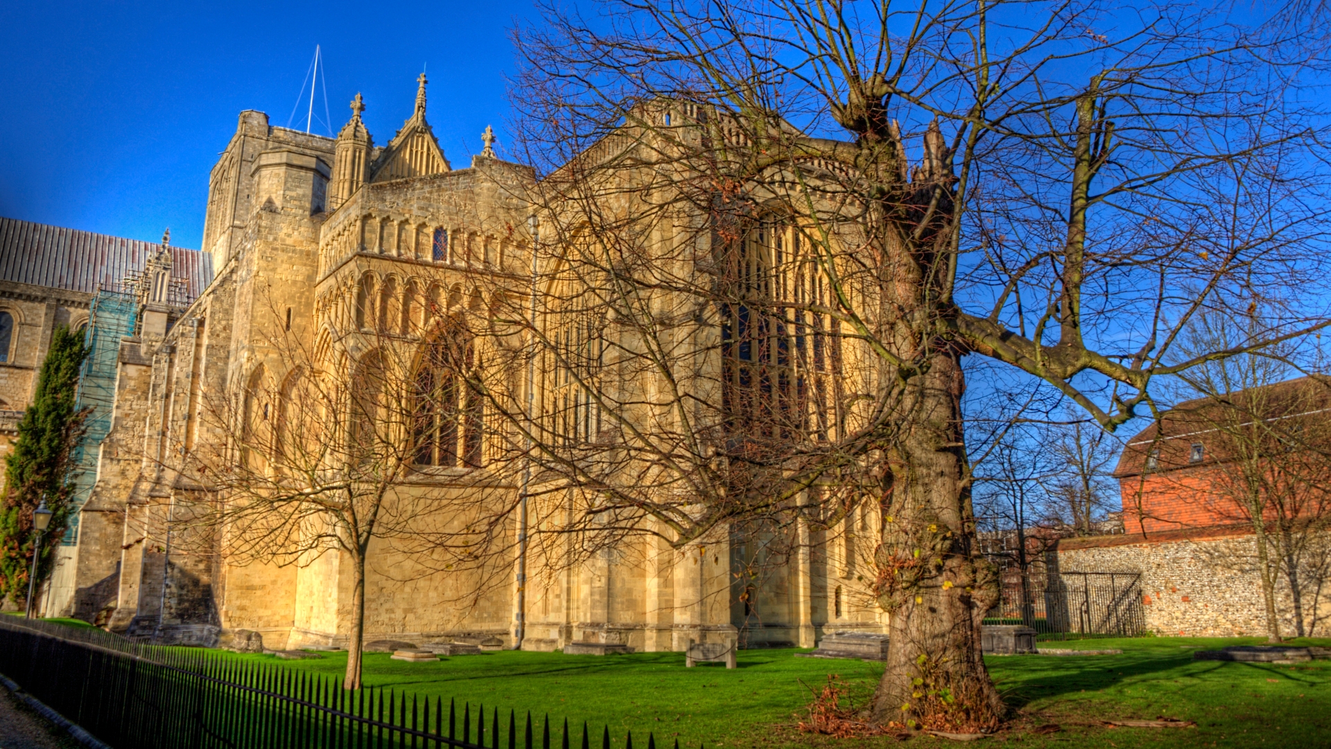 333400 descargar fondo de pantalla religioso, catedral de winchester, catedrales: protectores de pantalla e imágenes gratis