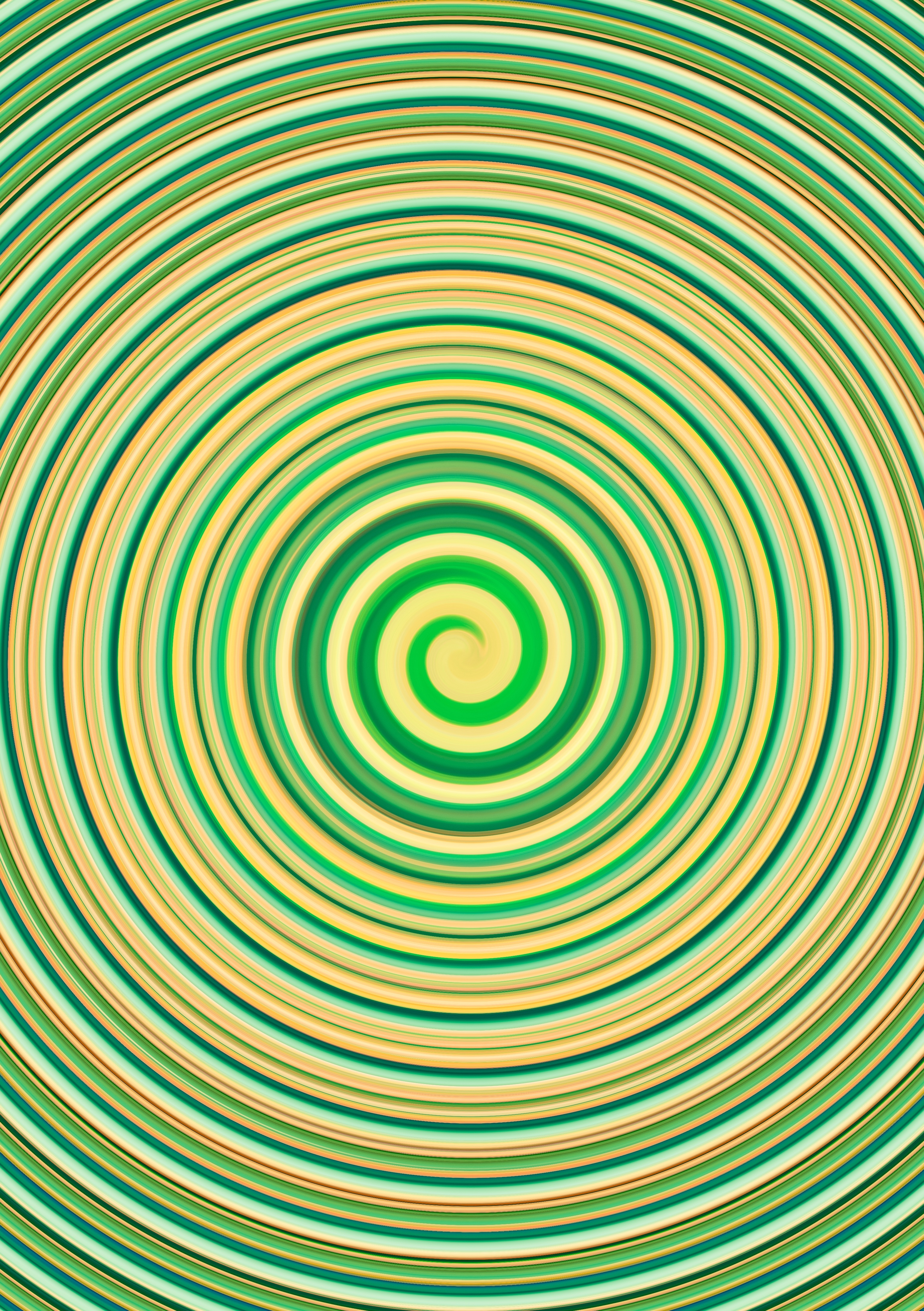 green, circles, texture, textures, rotation 8K