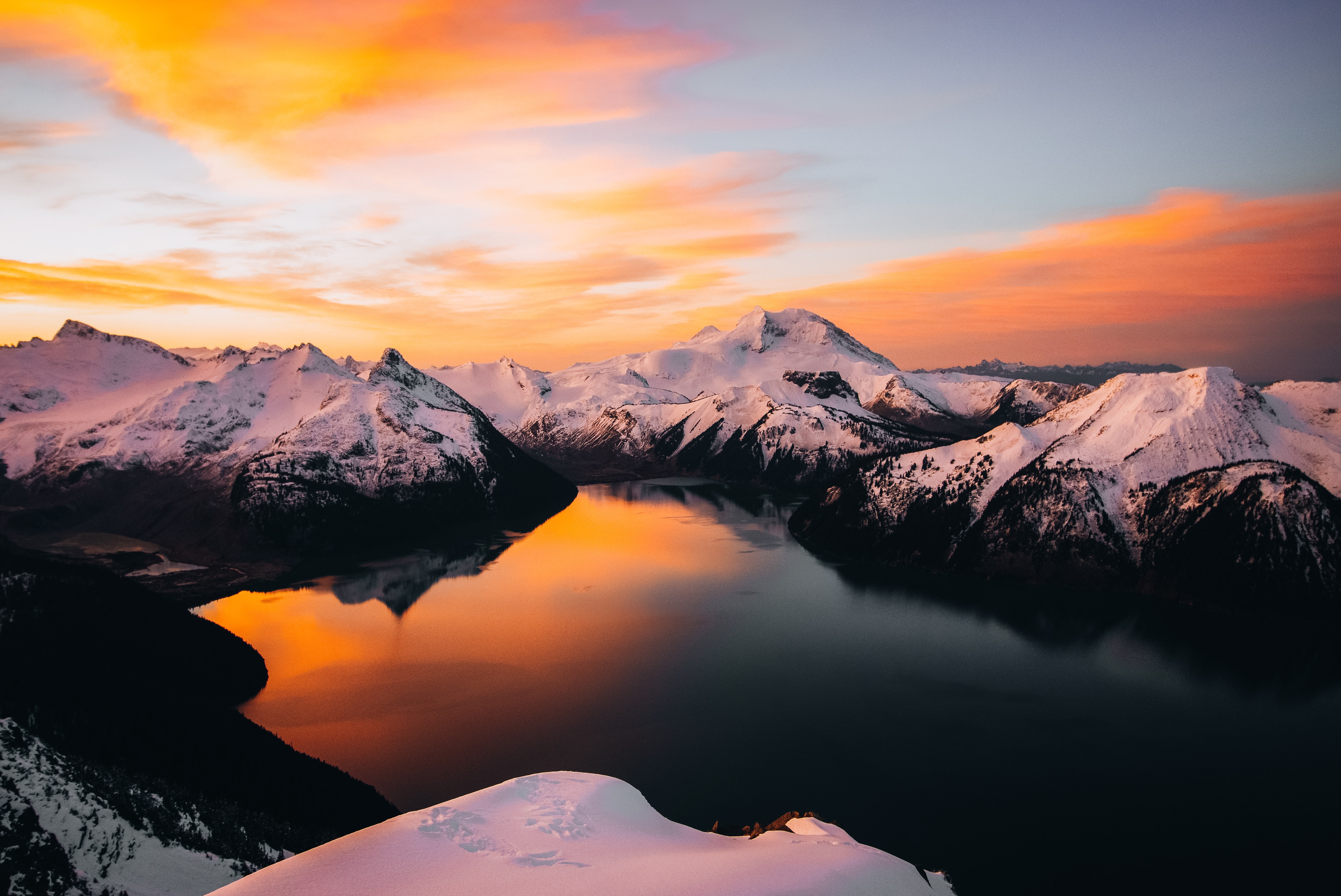 PCデスクトップに湖, 山, 地球, ガリバルディ湖画像を無料でダウンロード