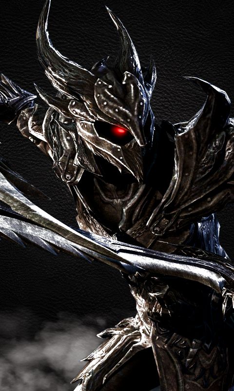 Download mobile wallpaper Dark, Warrior, Sword, Video Game, Skyrim, The Elder Scrolls V: Skyrim, The Elder Scrolls for free.