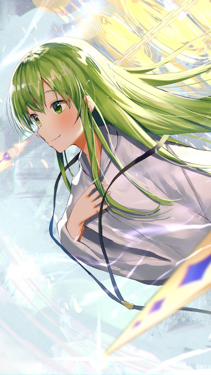 Download mobile wallpaper Anime, Green Hair, Green Eyes, Long Hair, Fate/grand Order, Enkidu (Fate/grand Order), Fate Series for free.
