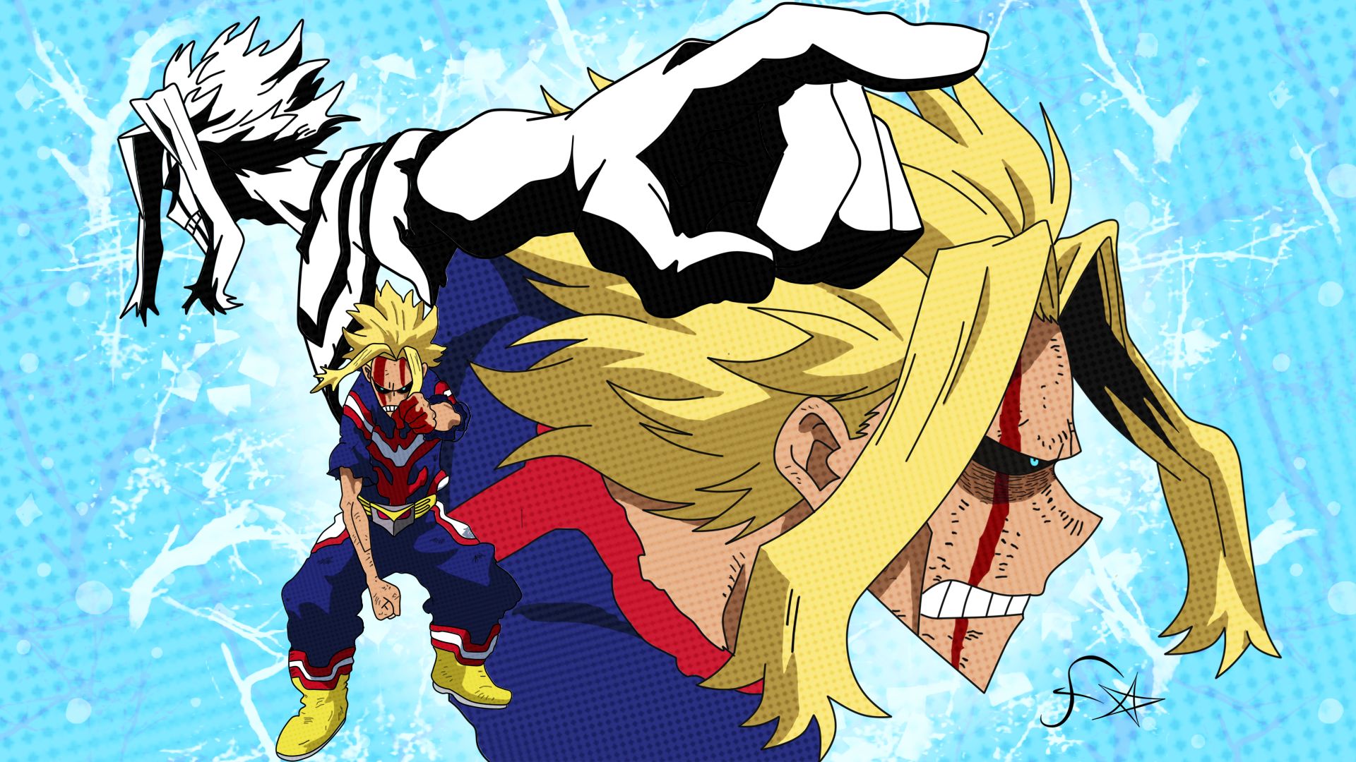 Laden Sie das Animes, Boku No Hero Academia, Alle Macht-Bild kostenlos auf Ihren PC-Desktop herunter