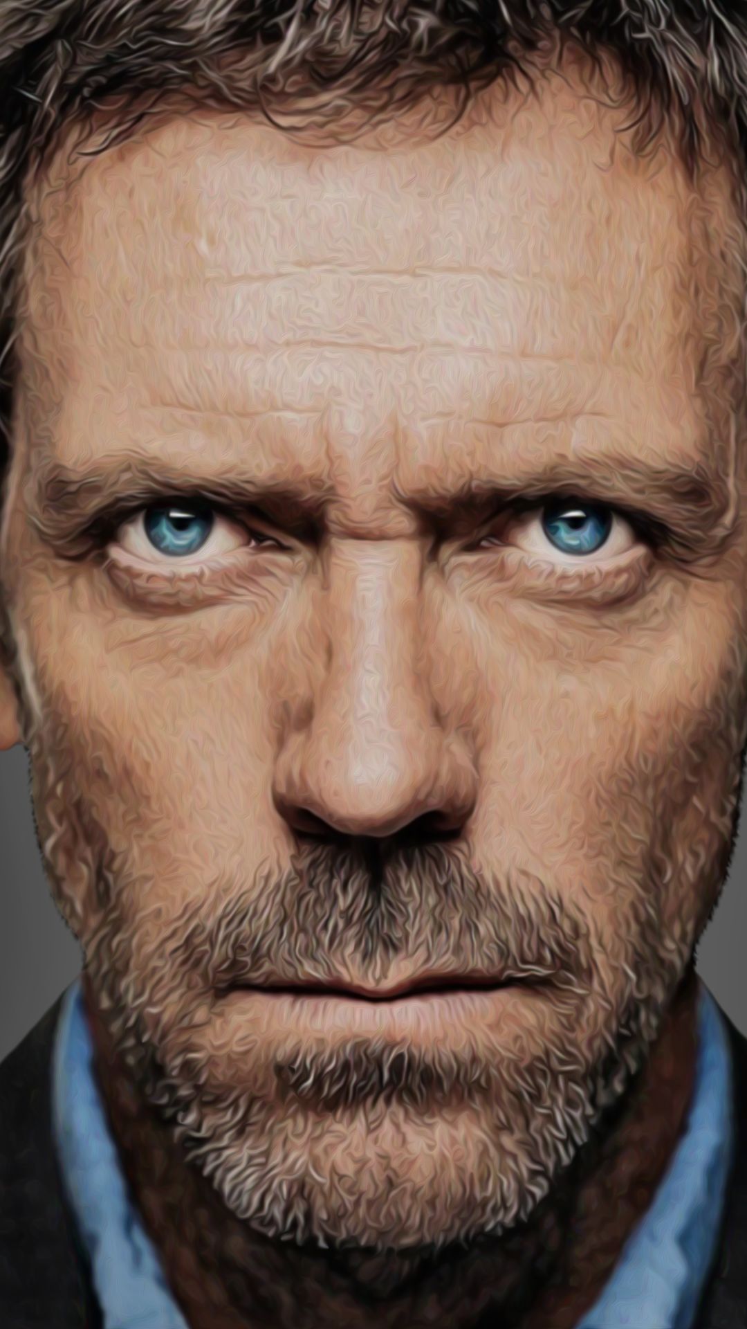 Download mobile wallpaper House, Tv Show, Gregory House, Oil Painting for free.