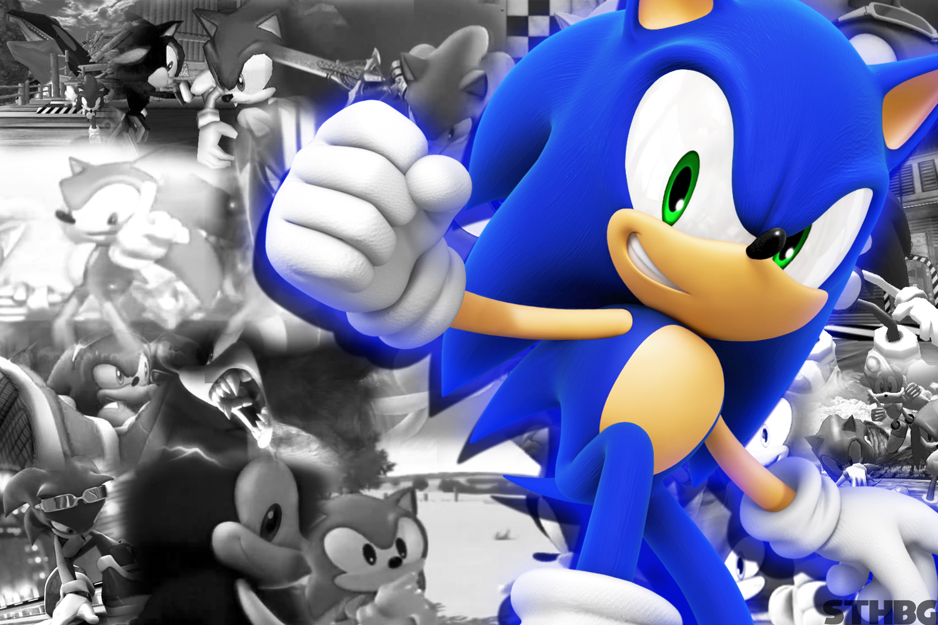 video game, sonic the hedgehog, classic sonic, knuckles the echidna, miles 'tails' prower, shadow the hedgehog, sonic the werehog, sonic