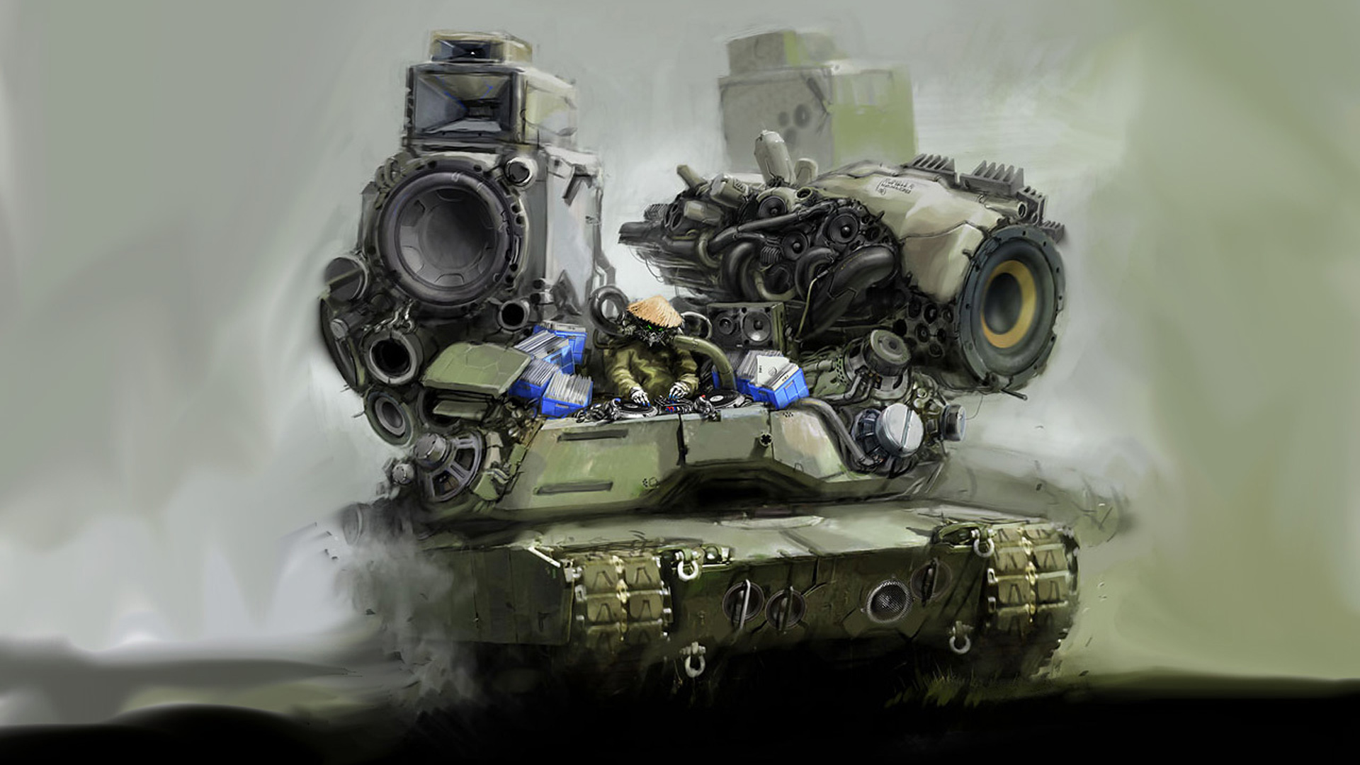 Free download wallpaper Music, Sci Fi, Military, Tank, Vehicle, Dubstep on your PC desktop