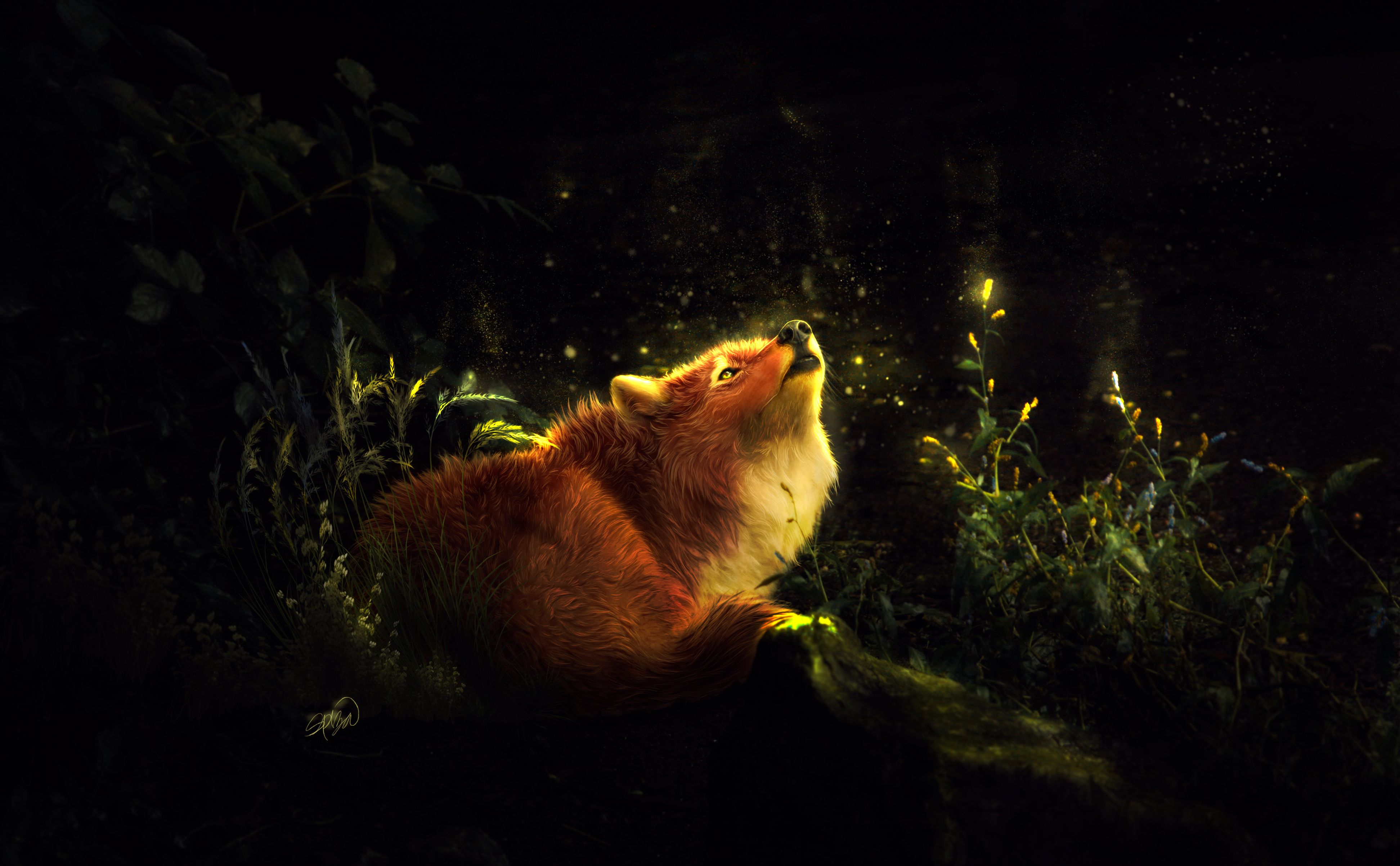 Free download wallpaper Fantasy, Fox, Fantasy Animals on your PC desktop