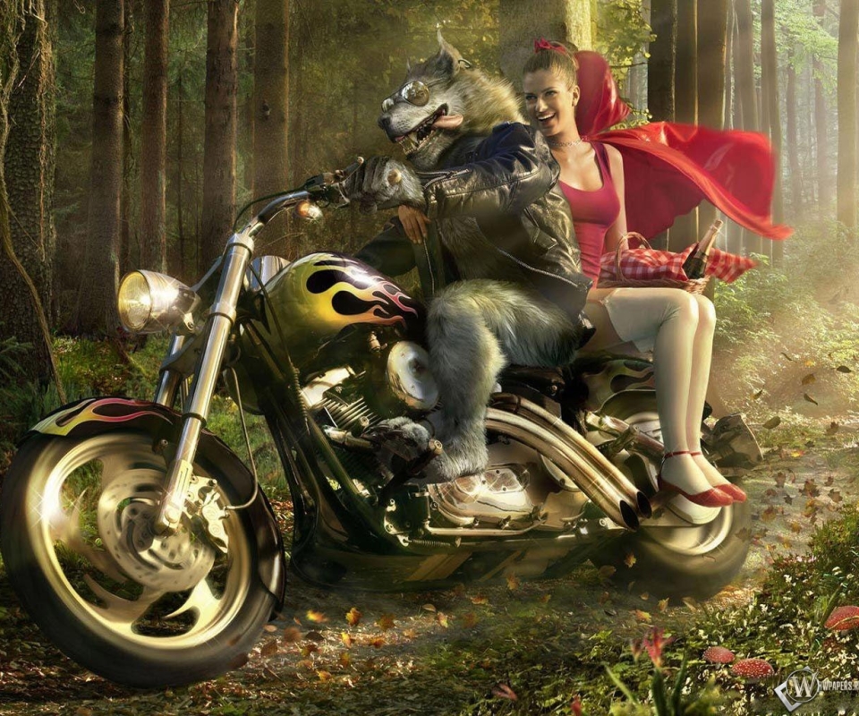 Download mobile wallpaper Fantasy, Red Riding Hood for free.