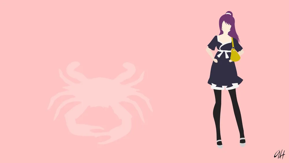 Fond d'écran HD: Animé, Monogatari (Série), Robe Noire, Robe, Hitagi ...