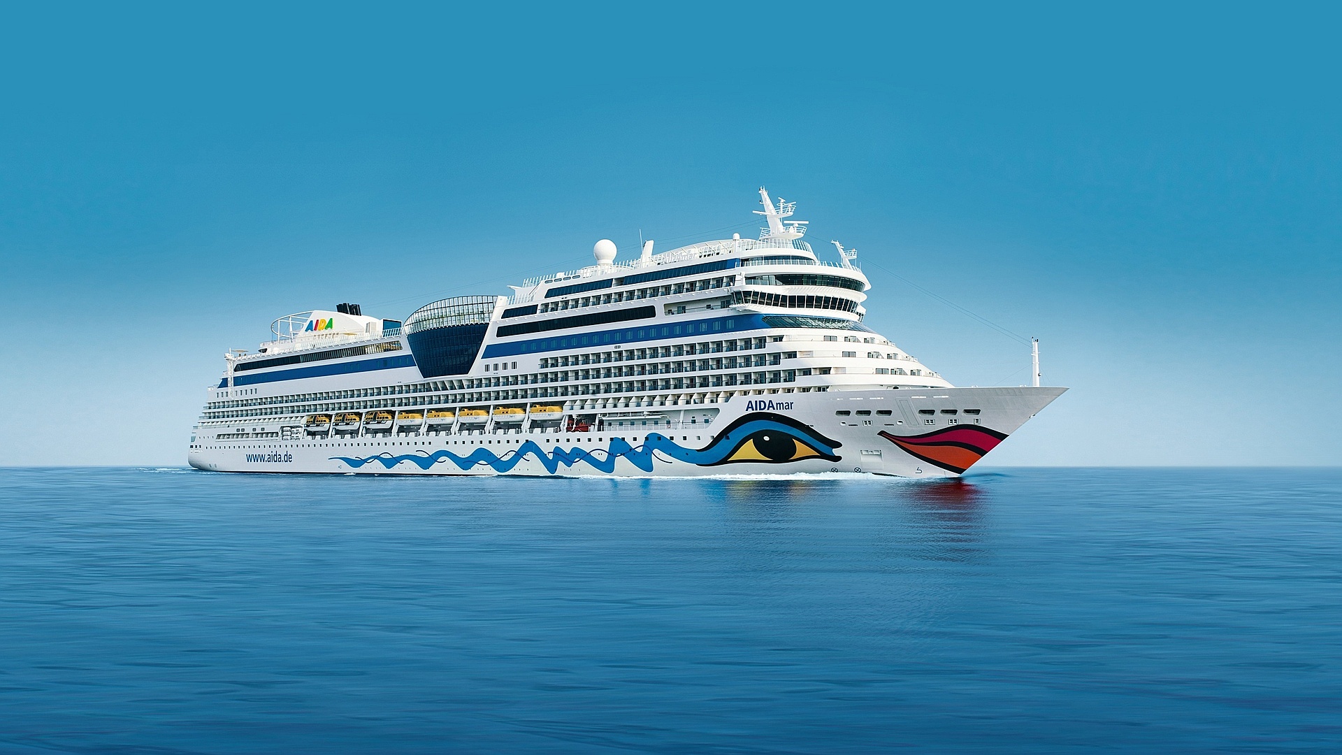 Download mobile wallpaper Ocean, Ship, Cruise Ship, Vehicles, Aidamar, Cruise Ships for free.