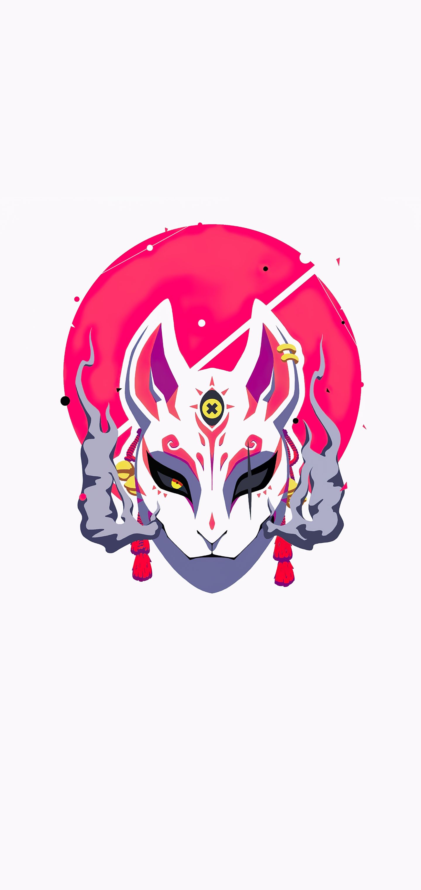 Download mobile wallpaper Mask, Artistic, Kitsune for free.