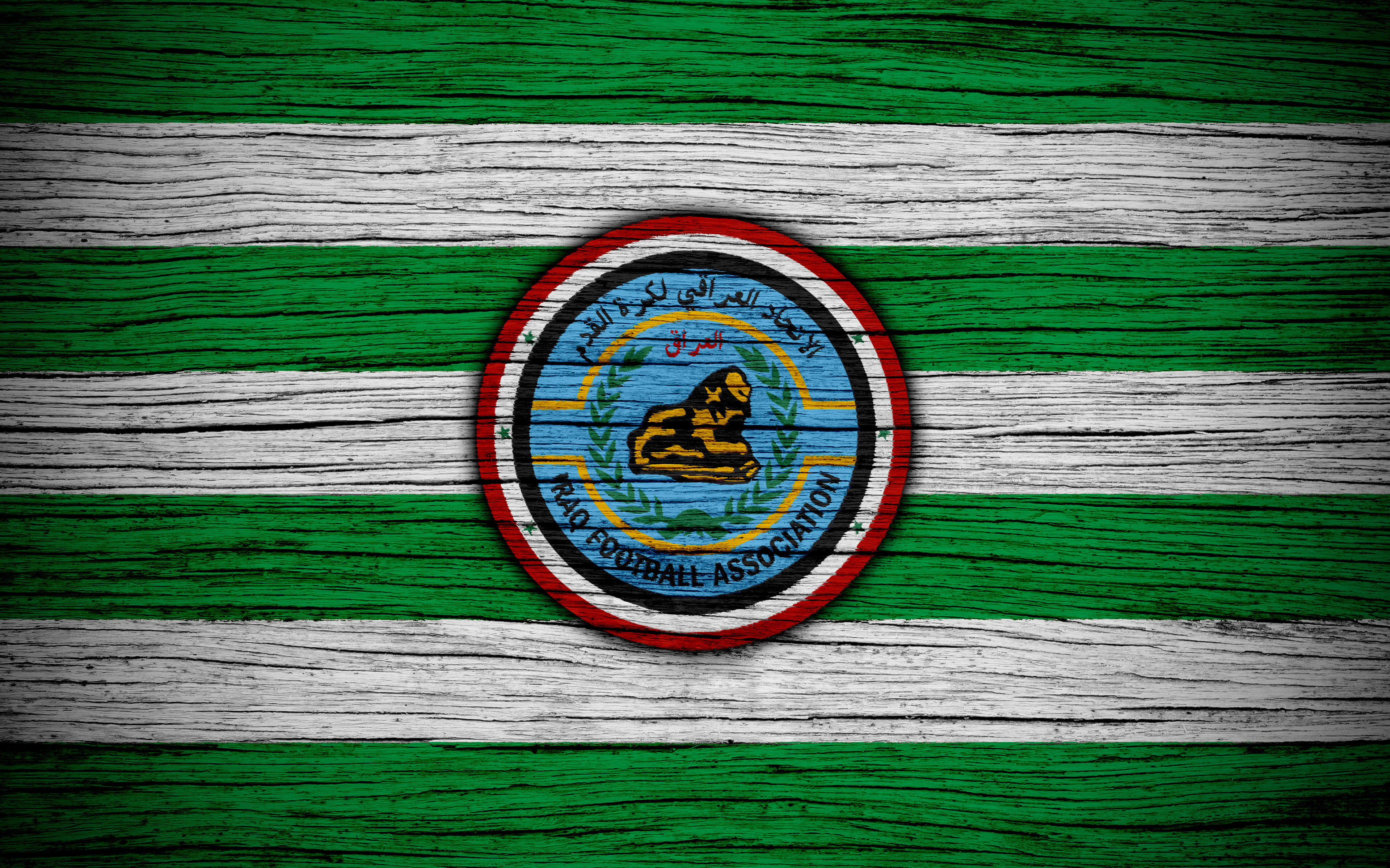 1531449 Bild herunterladen sport, irakische fußballnationalmannschaft, emblem, irak, logo, fußball - Hintergrundbilder und Bildschirmschoner kostenlos