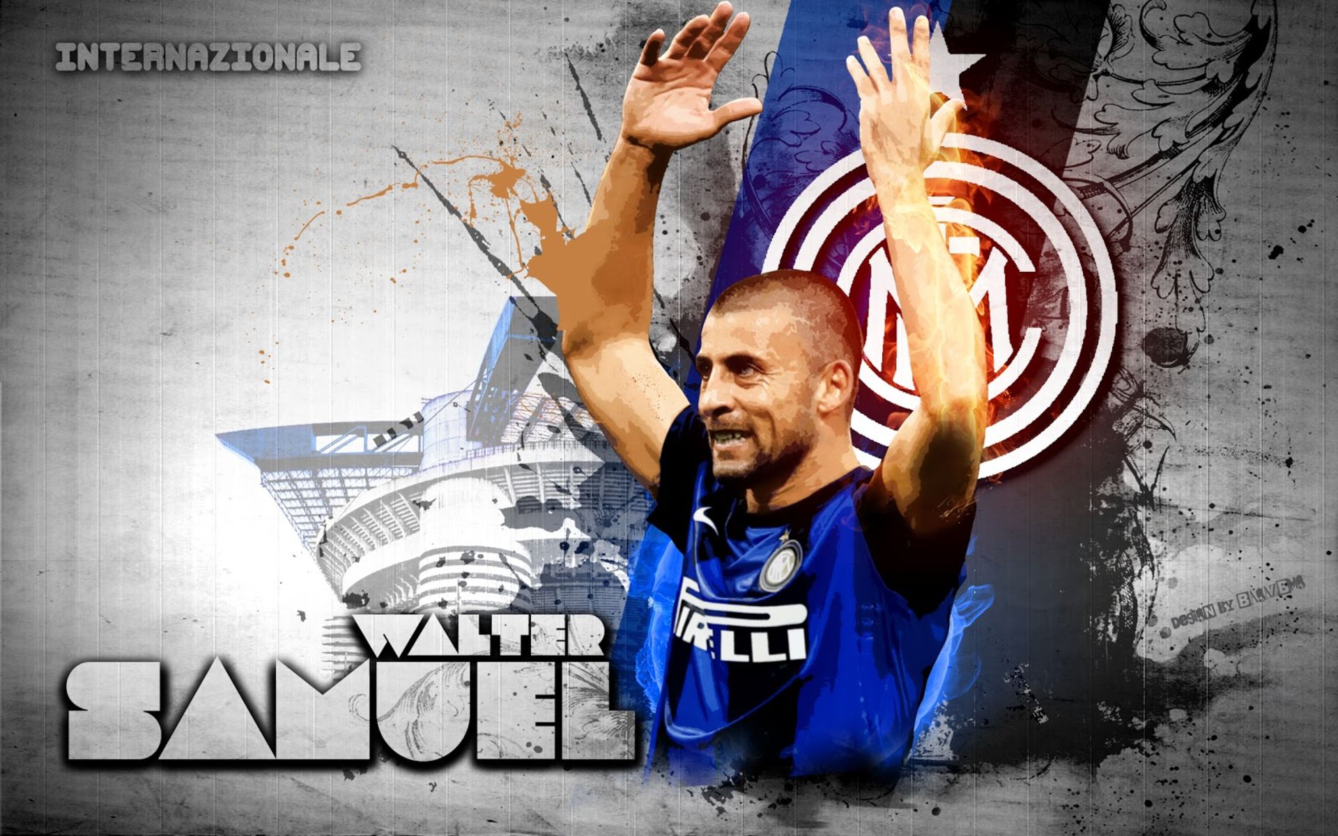 Download mobile wallpaper Sports, Soccer, Inter Milan, Walter Samuel for free.