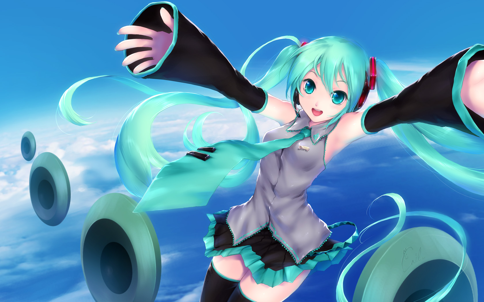 Laden Sie das Vocaloid, Hatsune Miku, Animes-Bild kostenlos auf Ihren PC-Desktop herunter