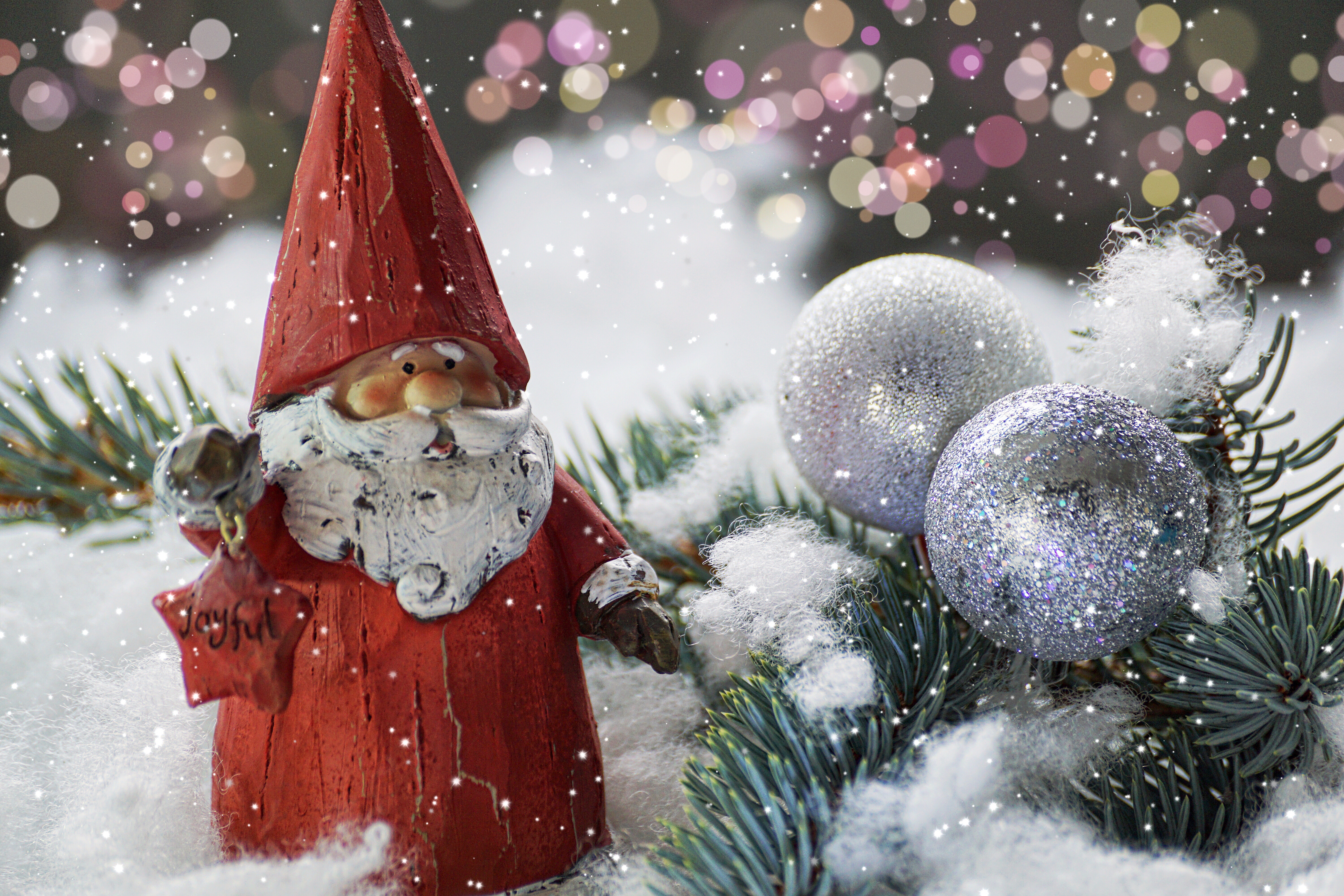 holidays, new year, jack frost, santa claus, statuette