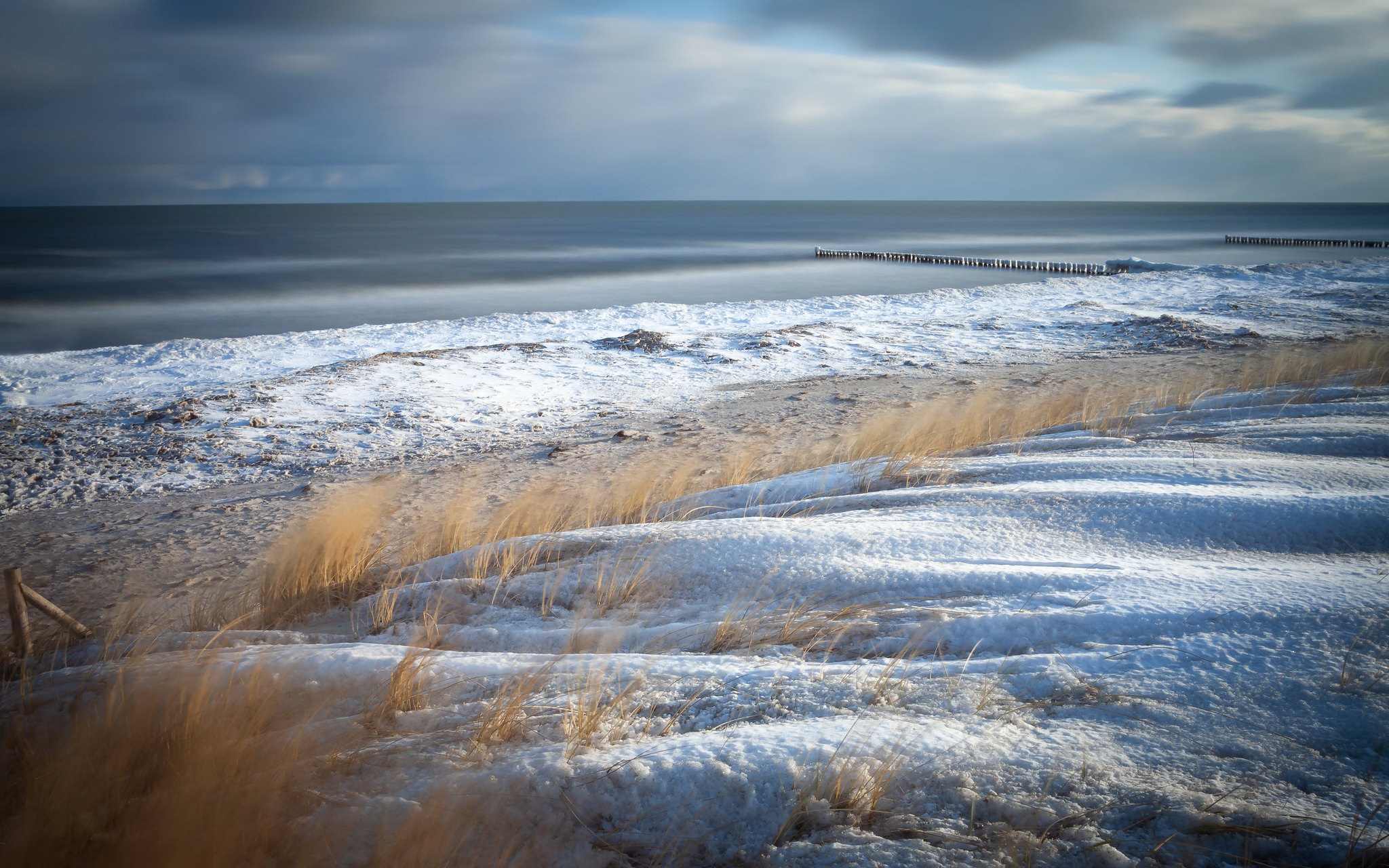 Handy-Wallpaper Winter, Horizont, Küste, Ozean, Erde/natur kostenlos herunterladen.