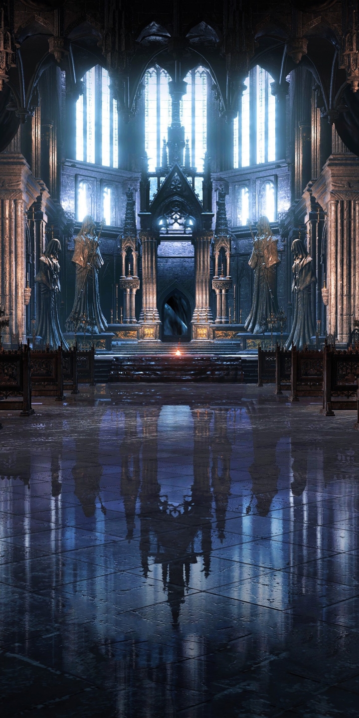 dark souls iii, video game, gothic, cathedral, altar, flame, dark souls