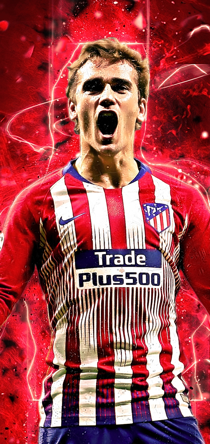 Download mobile wallpaper Sports, Soccer, Antoine Griezmann, Atlético Madrid for free.