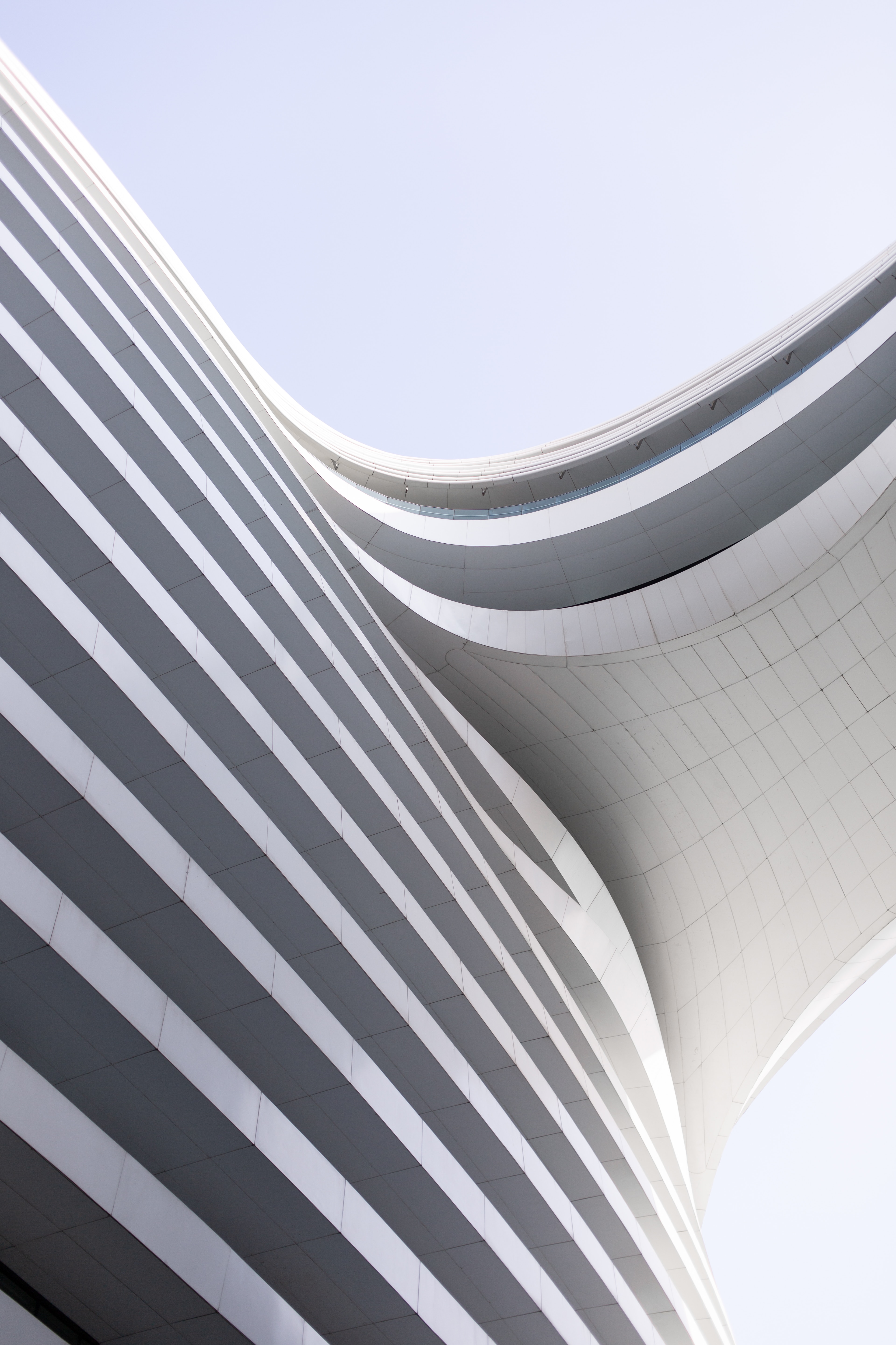 Download mobile wallpaper Building, Facade, Architecture, Form, Minimalism for free.