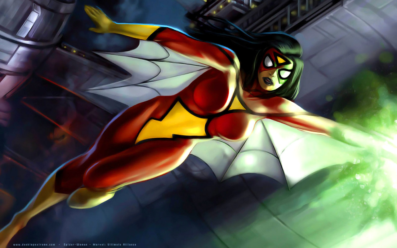 Laden Sie das Computerspiele, Spinnen Frau, Marvel: Ultimate Alliance-Bild kostenlos auf Ihren PC-Desktop herunter