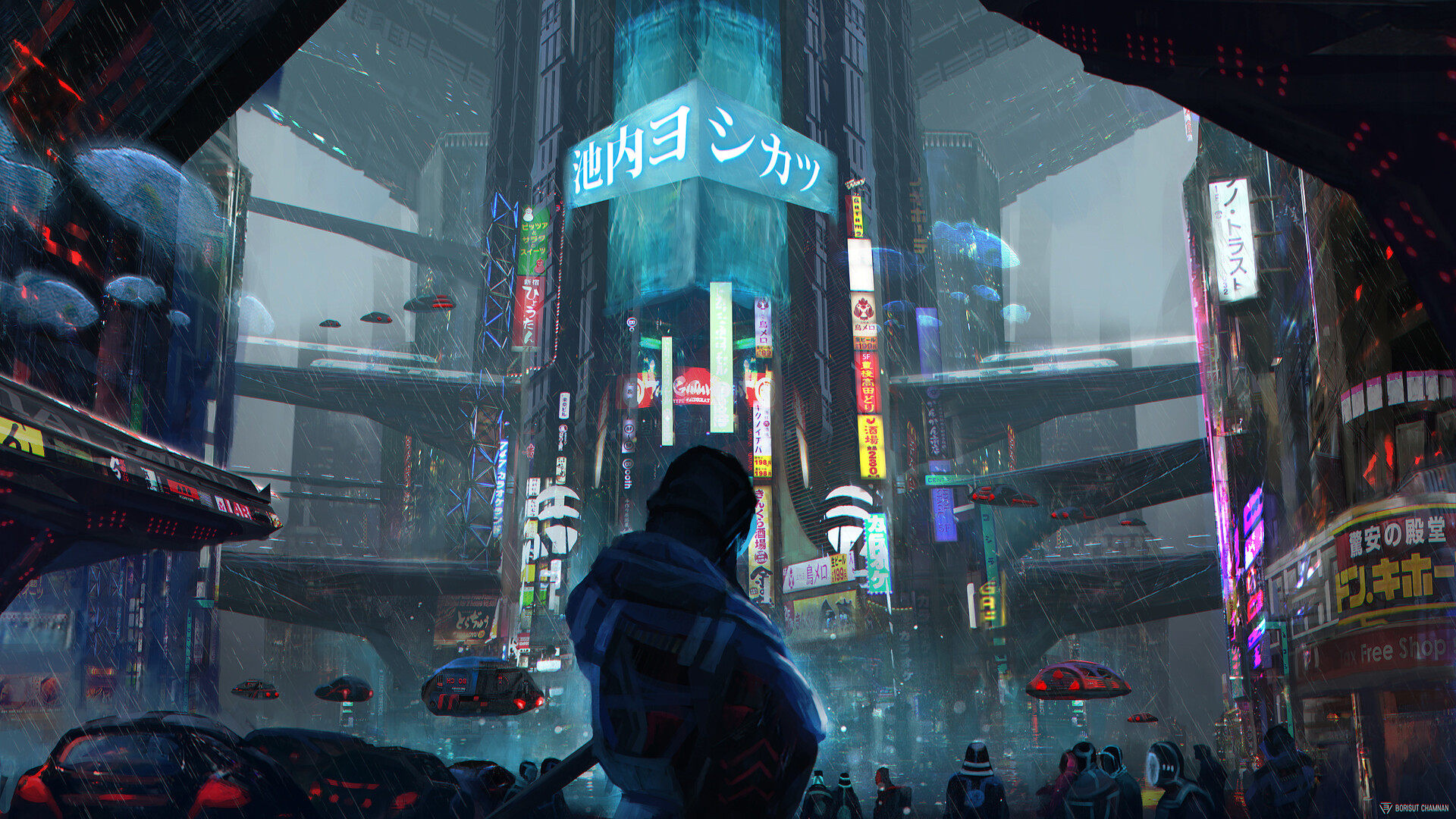 Download mobile wallpaper Cyberpunk, Sci Fi for free.