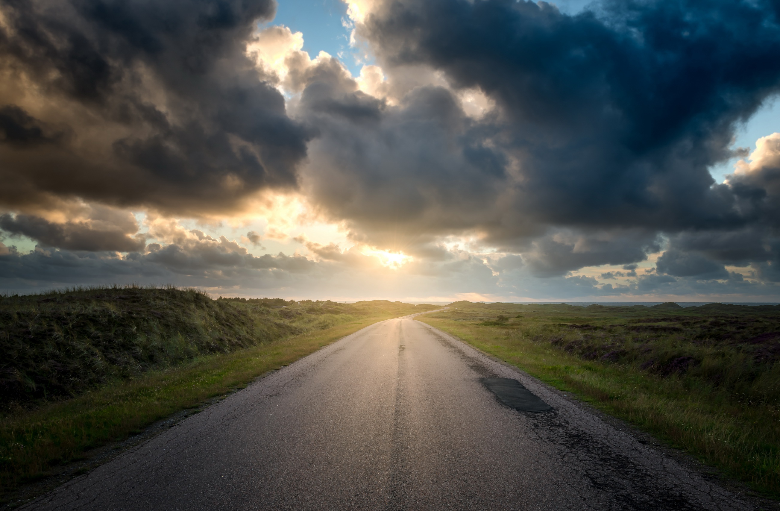 Handy-Wallpaper Landschaft, Natur, Straße, Wolke, Menschengemacht kostenlos herunterladen.