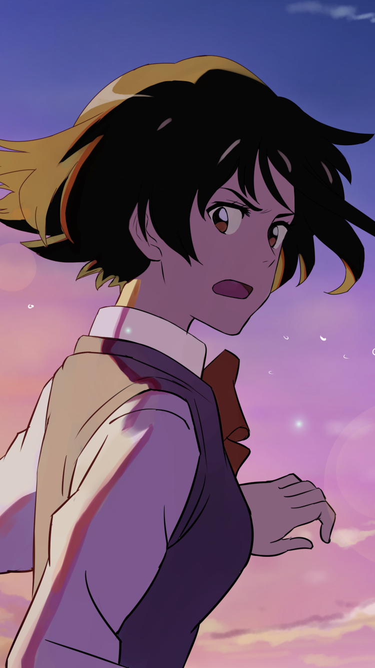 Handy-Wallpaper Animes, Your Name Gestern Heute Und Für Immer, Kimi No Na Wa, Mitsuha Miyamizu kostenlos herunterladen.