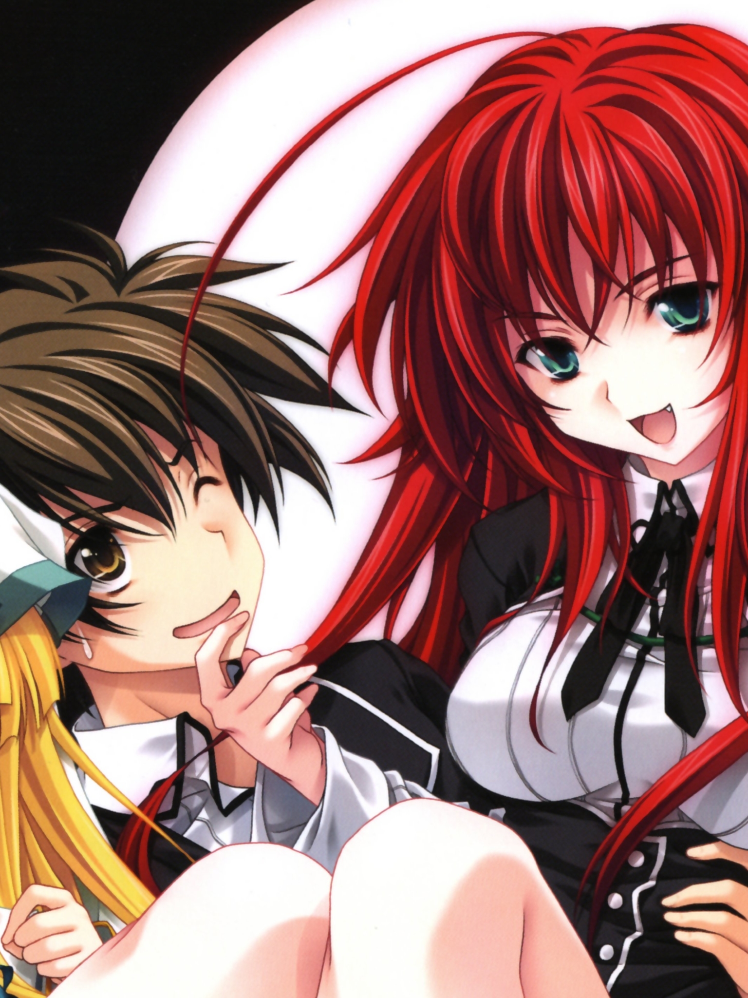 Download mobile wallpaper Anime, High School Dxd, Rias Gremory, Issei Hyoudou for free.