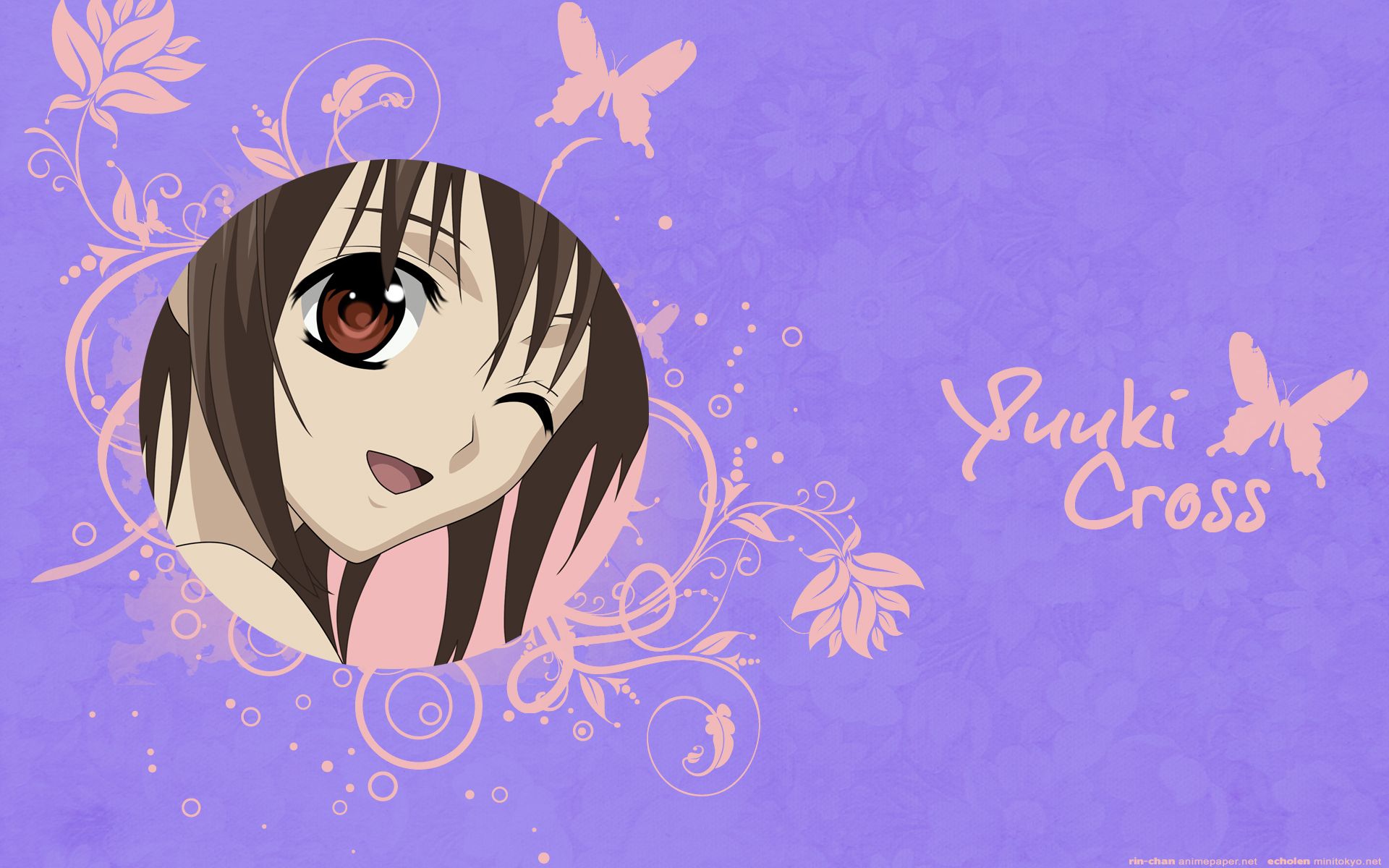Free download wallpaper Anime, Butterfly, Smile, Yuki Cross, Vampire Knight, Yuki Kuran on your PC desktop