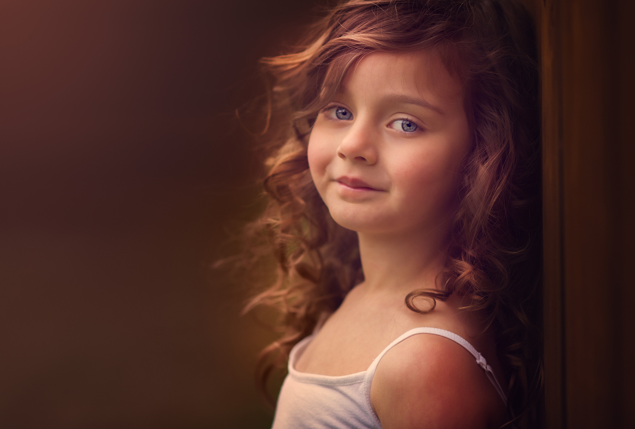 Free download wallpaper Smile, Child, Cute, Photography, Blue Eyes, Little Girl on your PC desktop