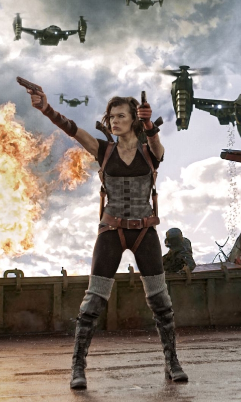 Descarga gratuita de fondo de pantalla para móvil de Milla Jovovich, Películas, Residente Demoníaco, Alicia (Resident Evil), Resident Evil 5: La Venganza.