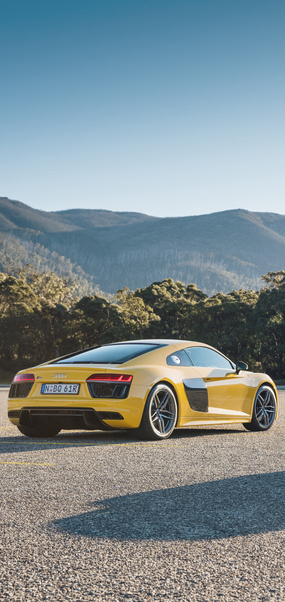 Download mobile wallpaper Audi, Car, Supercar, Audi R8, Vehicle, Vehicles, Yellow Car for free.