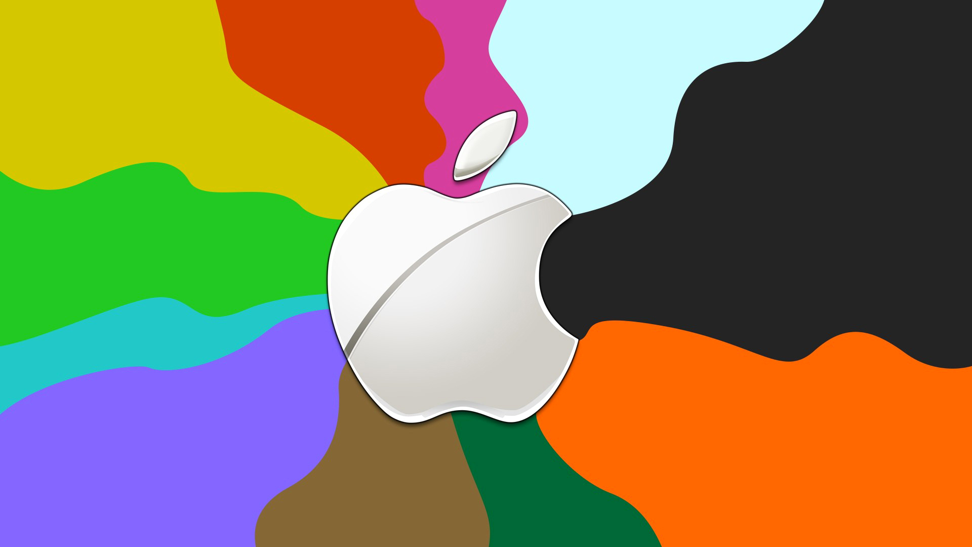 Скачать обои бесплатно Цвета, Красочный, Технологии, Яблоко, Apple Inc картинка на рабочий стол ПК