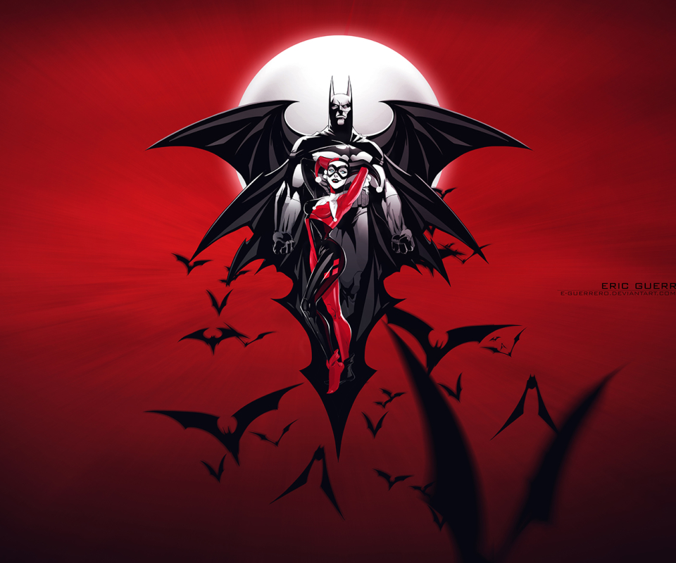 Handy-Wallpaper Batman, Comics, The Batman, Harley Quinn kostenlos herunterladen.