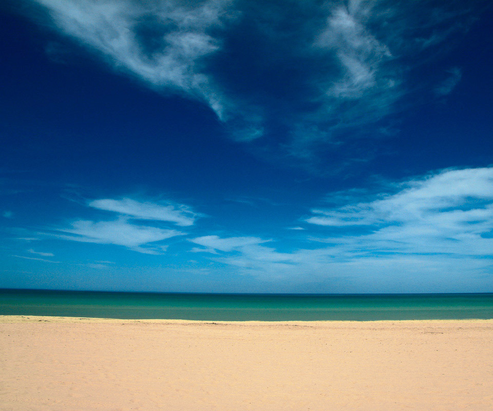 Скачати мобільні шпалери Небо, Пісок, Пейзаж, Пляж безкоштовно.