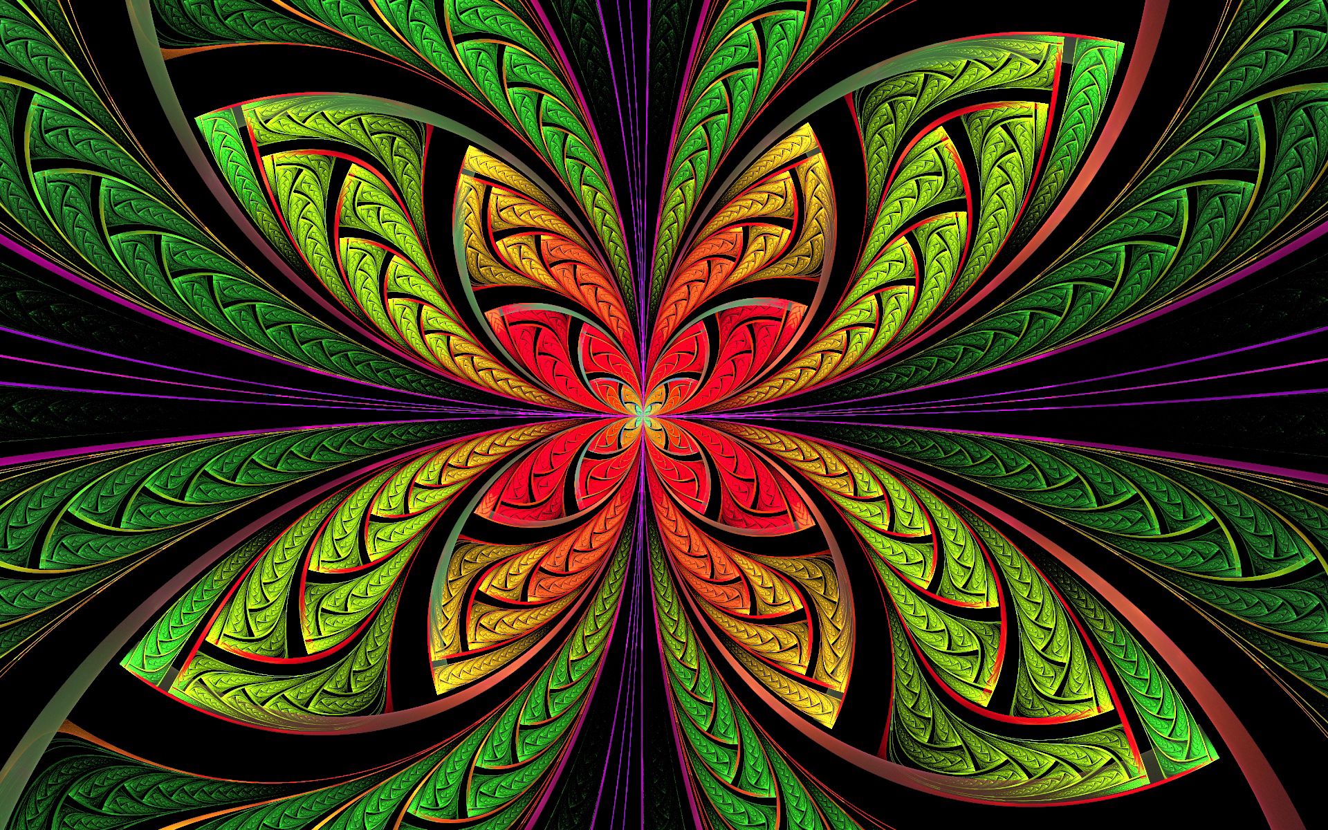 Baixe gratuitamente a imagem Flor, Brilhante, Multicolorido, Motley, Forma, 3D na área de trabalho do seu PC